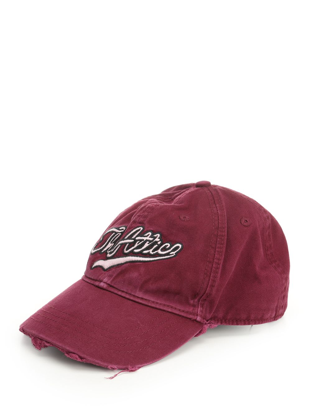 Attico Baseball Cap In Burgundy