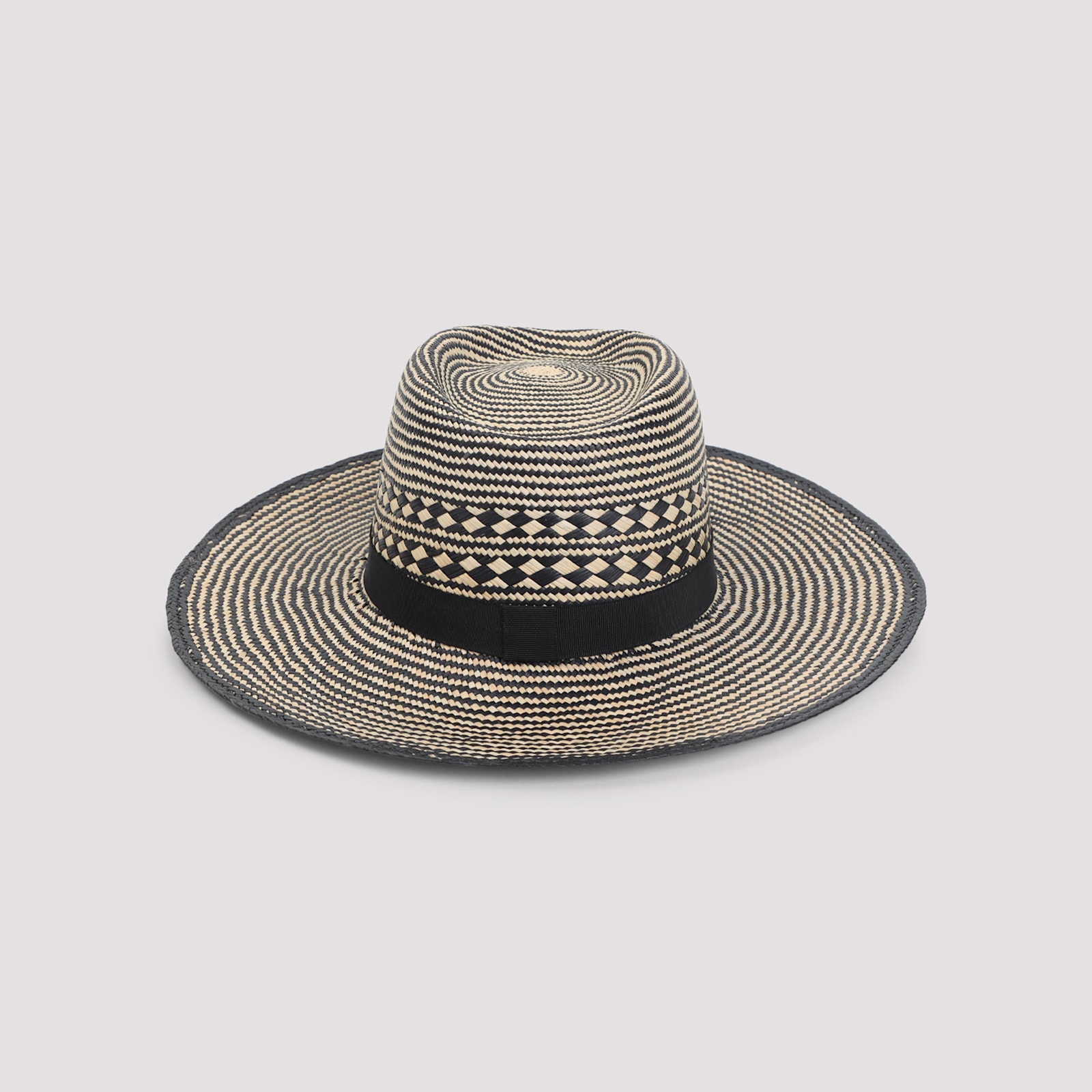Maison Michel Charles Bicolor Hat In Black