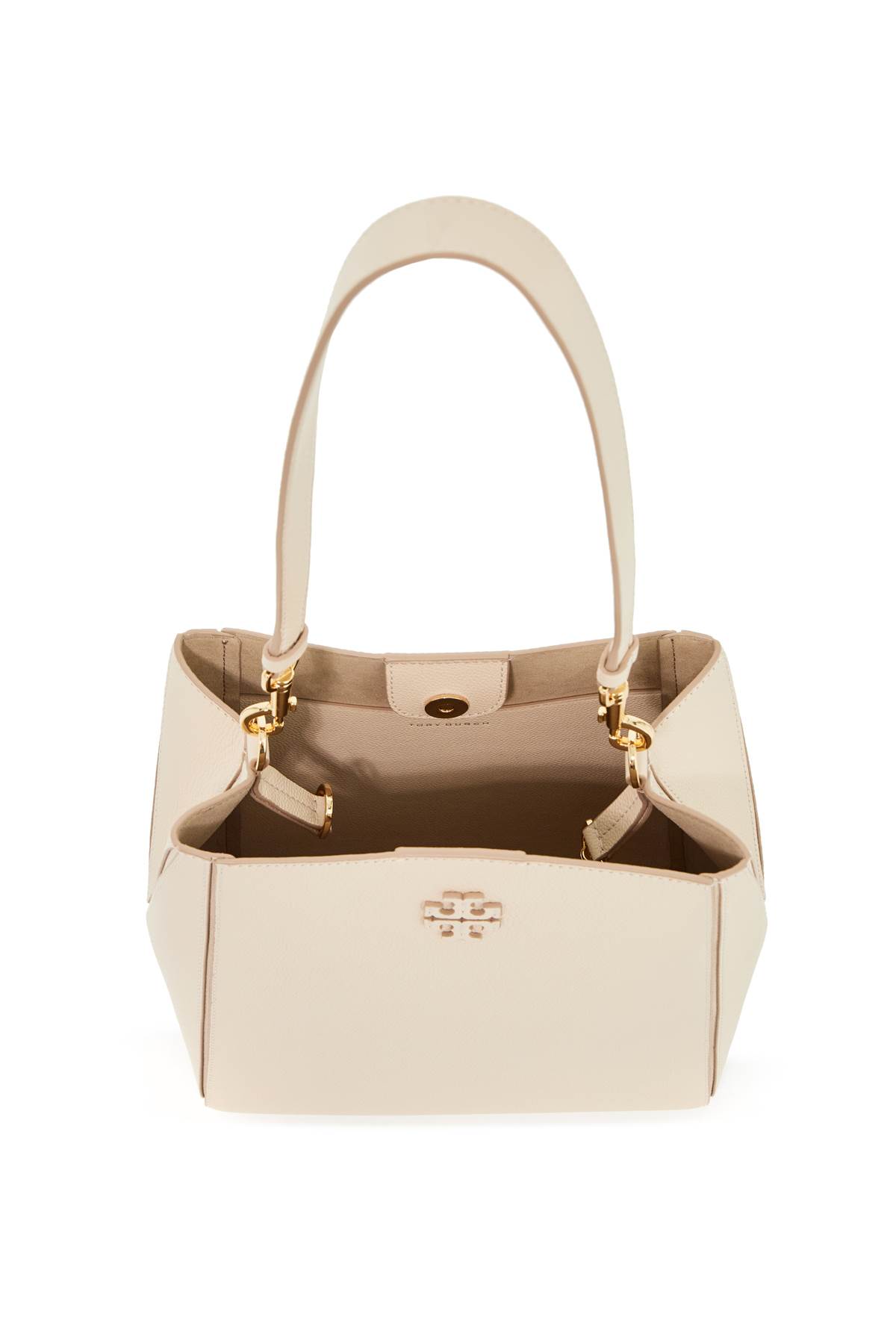 Shop Tory Burch Mcgraw Bucket Bag In Brie