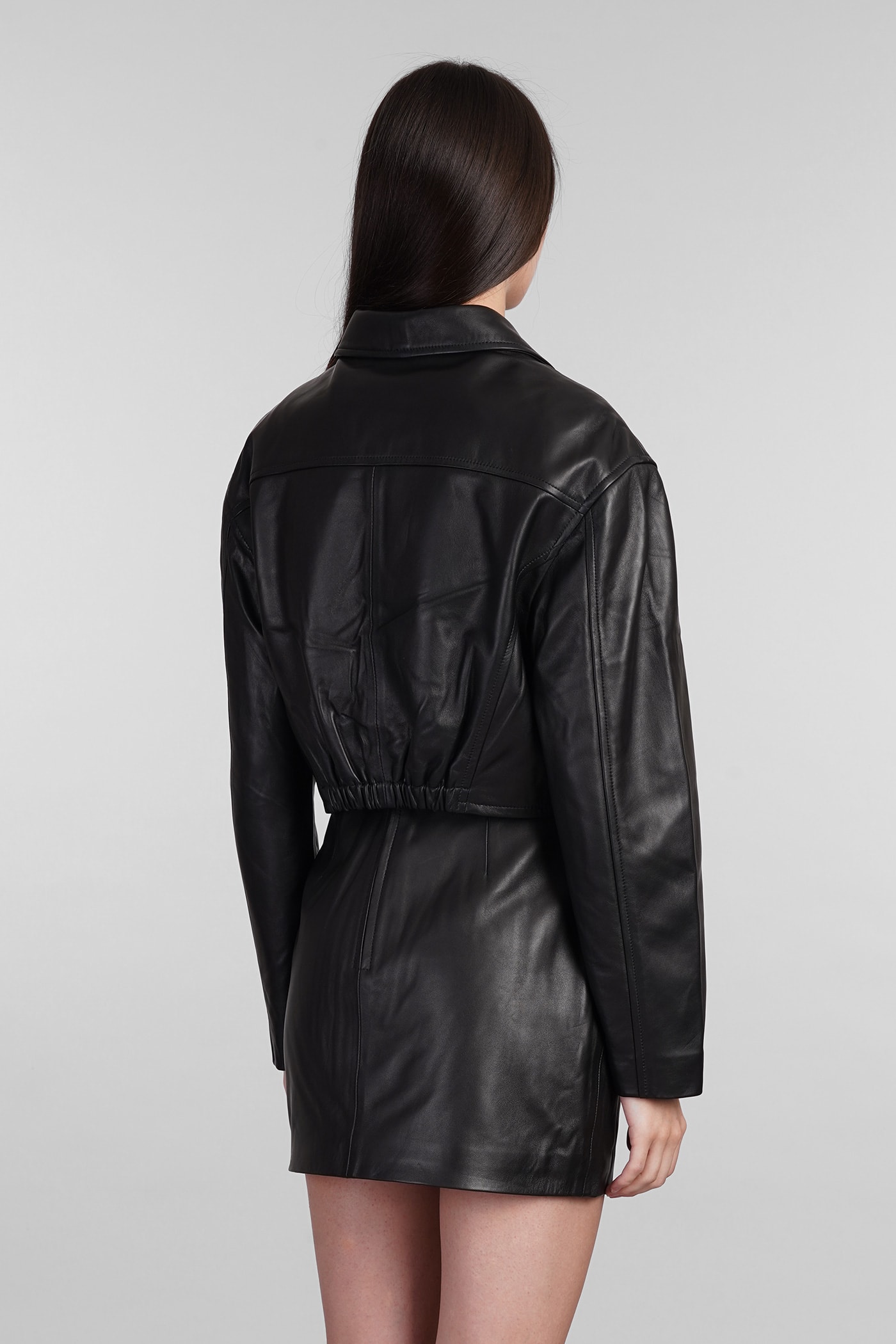 Shop Iro Castilli Biker Jacket In Black Leather