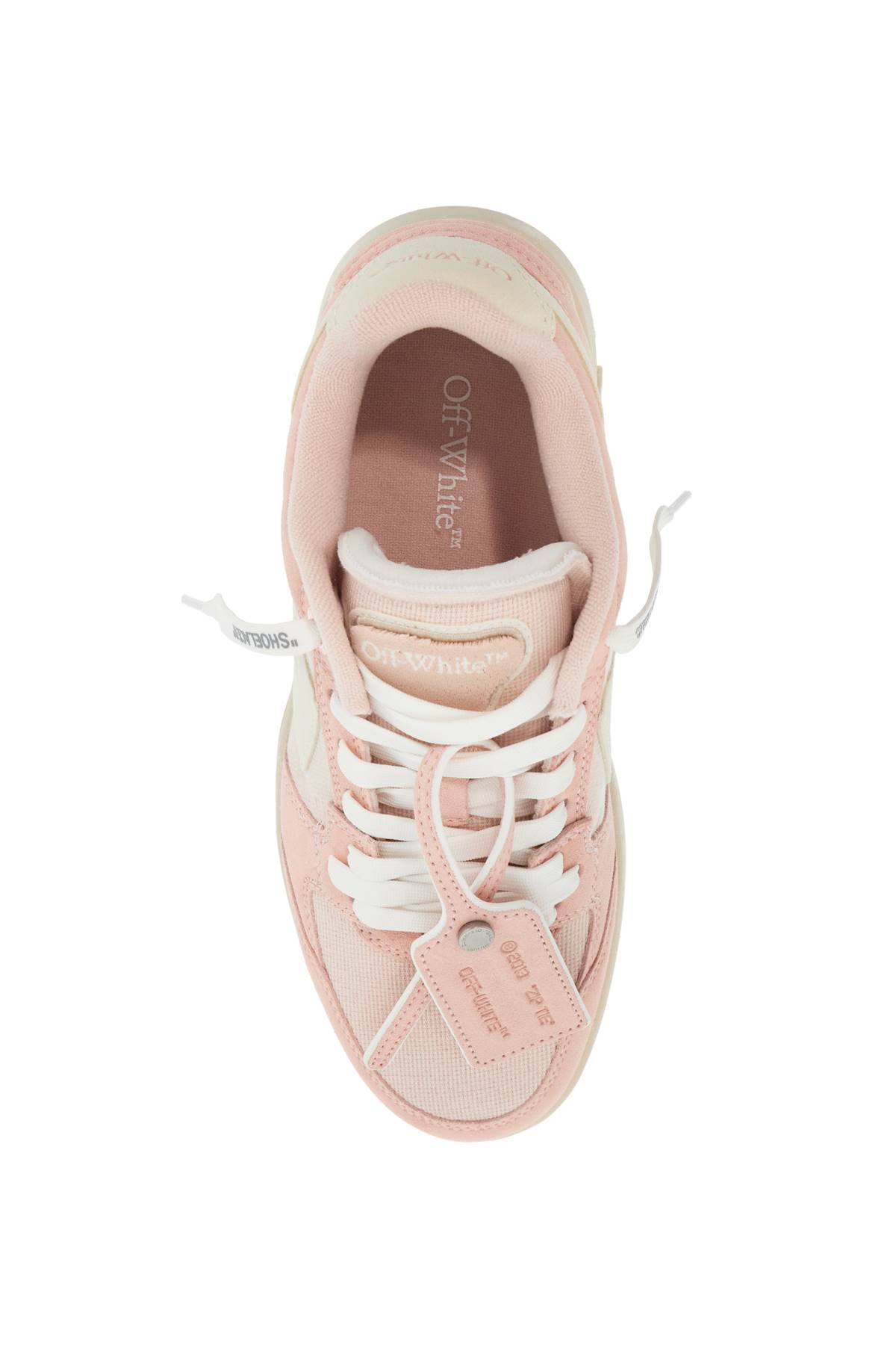 Shop Off-white Slim Out Of Office Sneakers In Nude - White (pink)