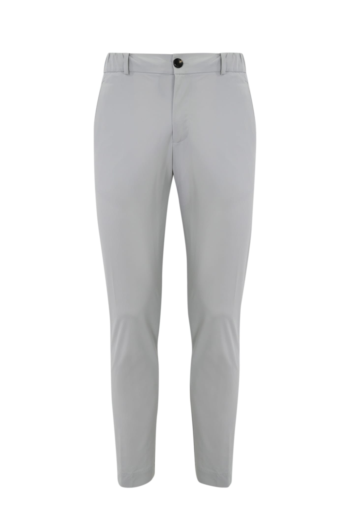 Rrd - Roberto Ricci Design Chino Jo Trousers In Technical Fabric With Drawstring In Gray