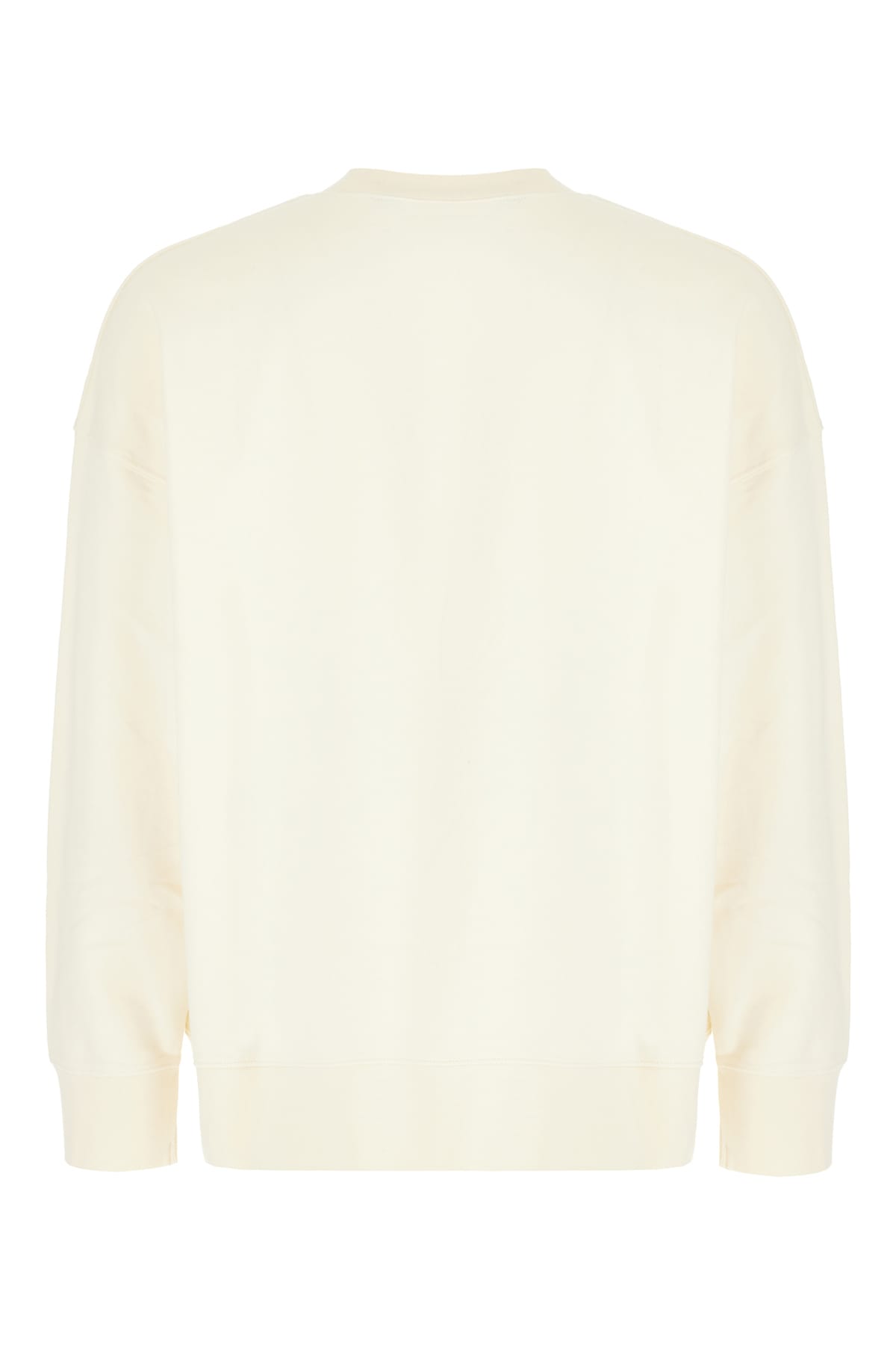 Shop Palm Angels Ivory Cotton Oversized Sweatshirt In White Brown