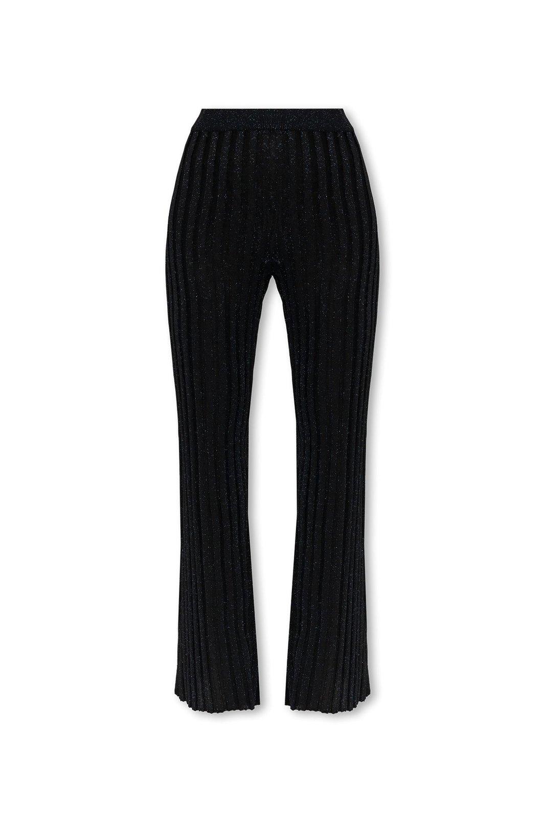 Ribbed Pleated Trousers