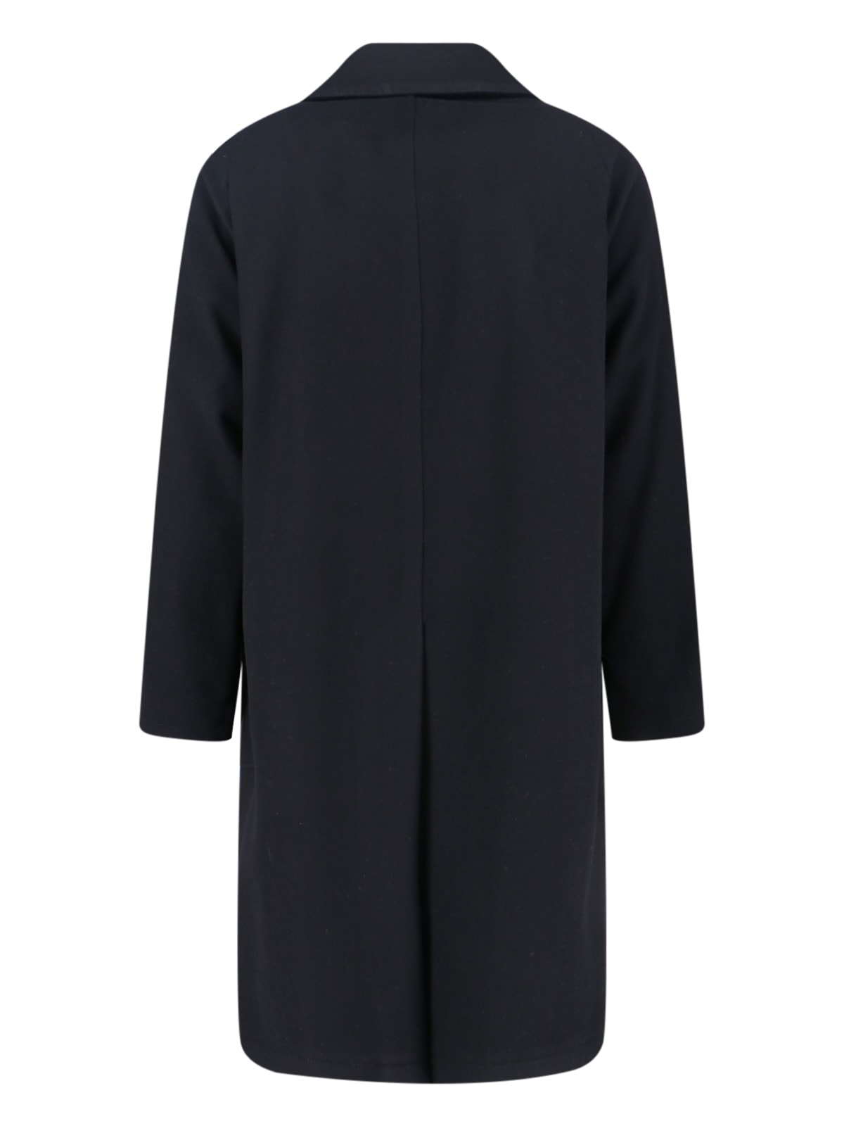 Tagliatore Lapel Long-sleeved Coat In Black
