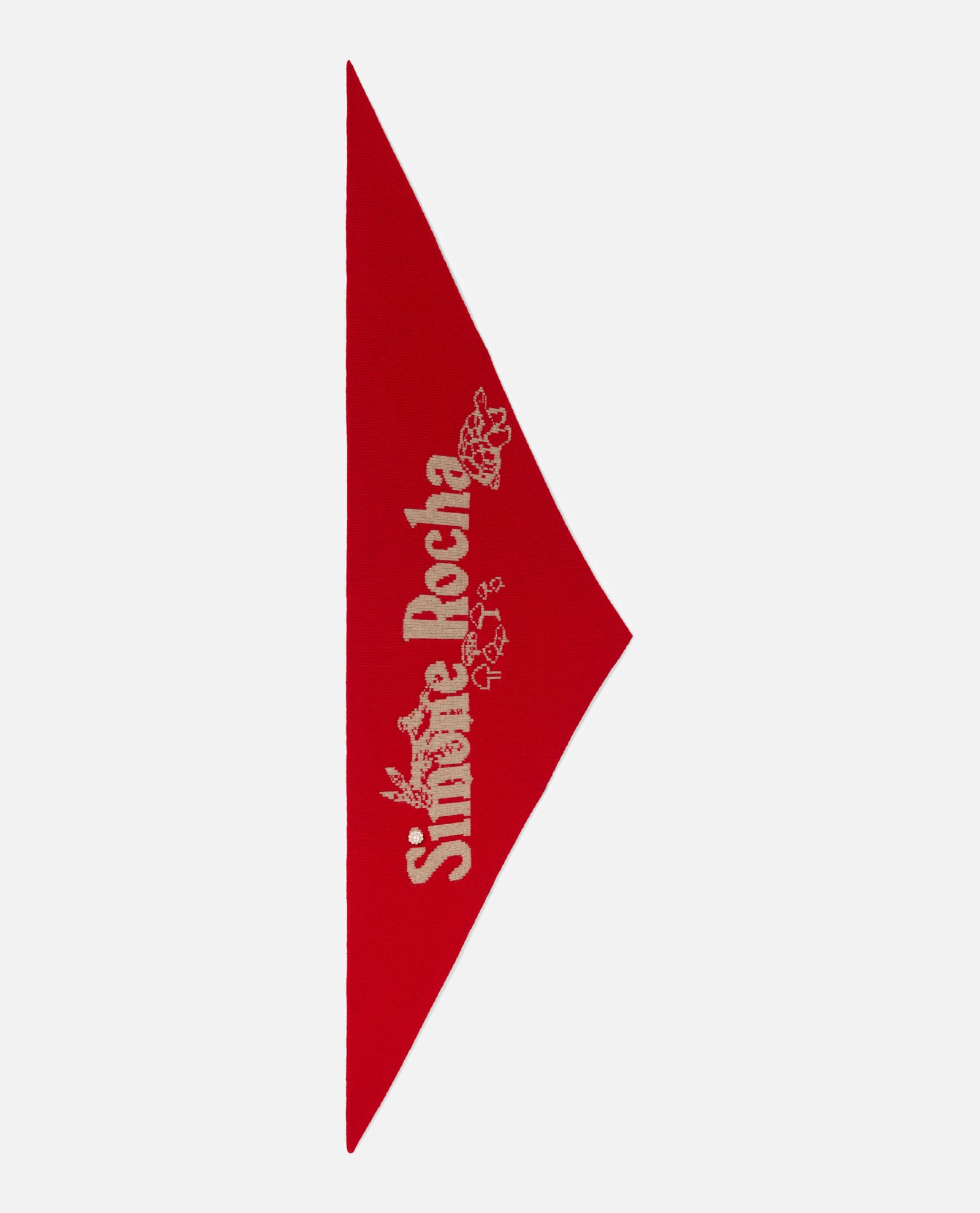 Graphic Logo Knit Neckerchief W/ Emb