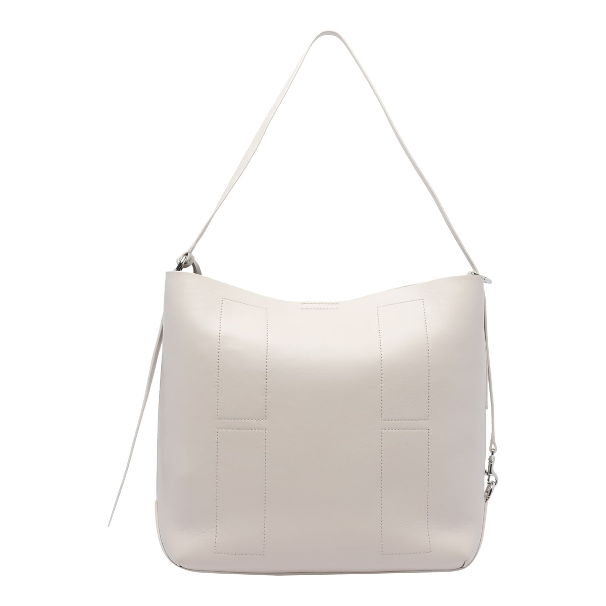 Hogan Adjustable Strap Leather Shoulder Bag In White