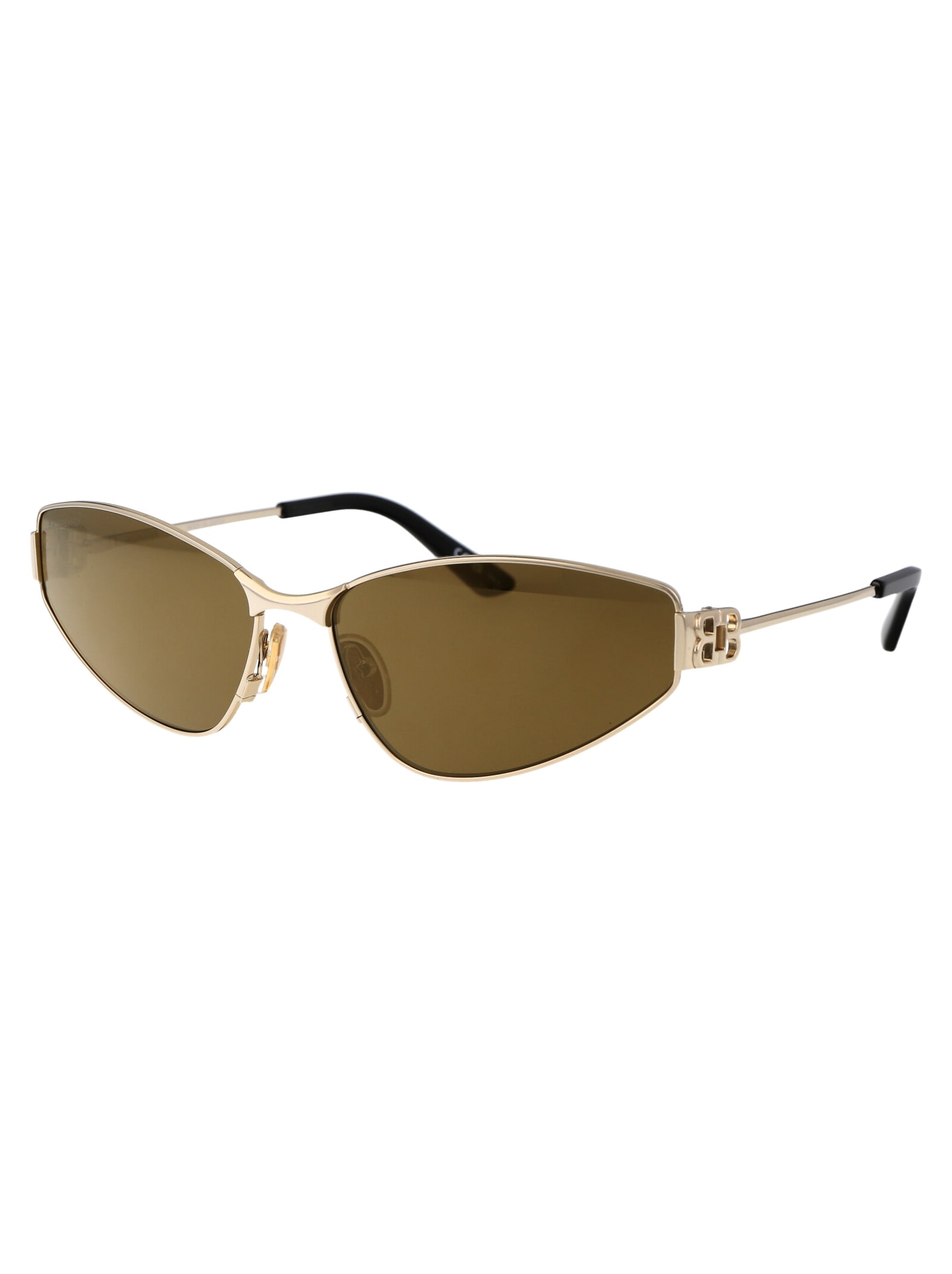 Shop Balenciaga Bb0335s Sunglasses In 003 Gold Gold Bronze