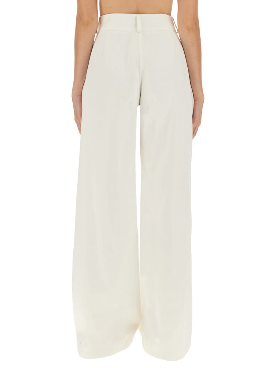 Shop Jil Sander Wide Leg Pants In White