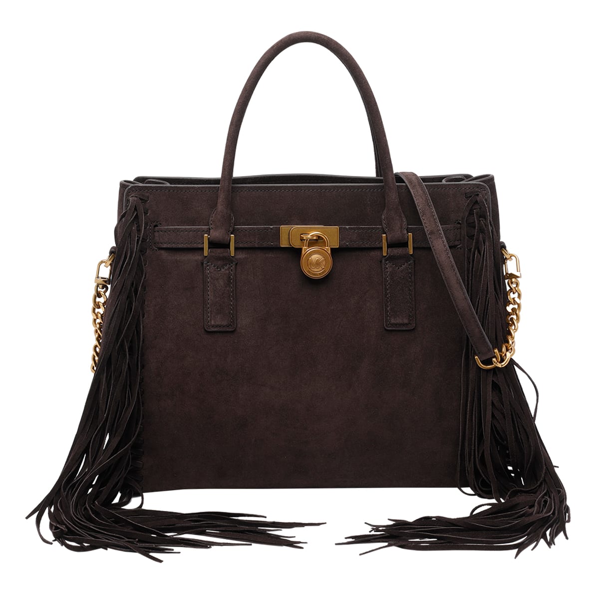 Michael Michael Kors Hamilton Satchel Bag In Brown
