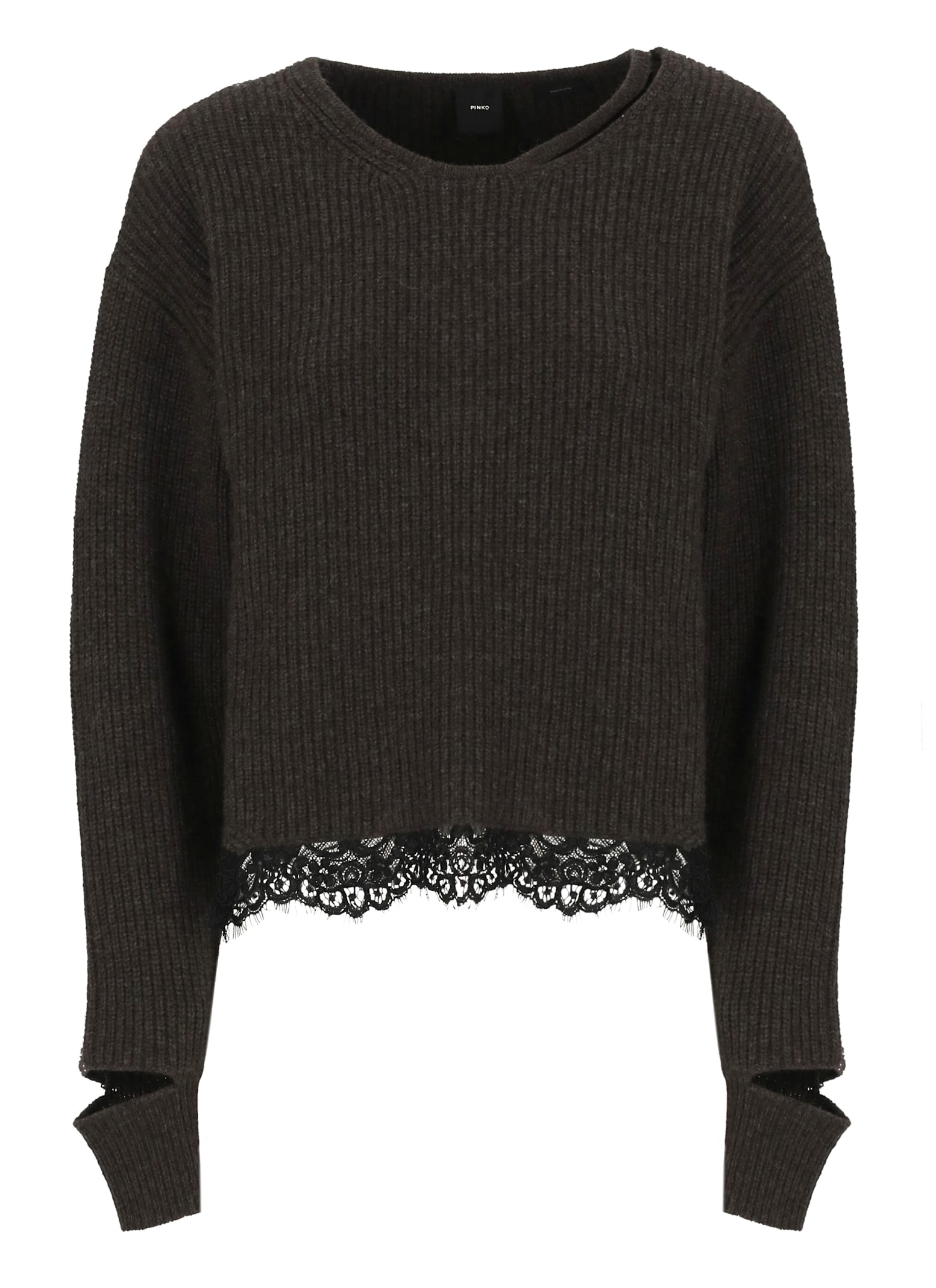 Shop Pinko Damigiana Sweater In Brown