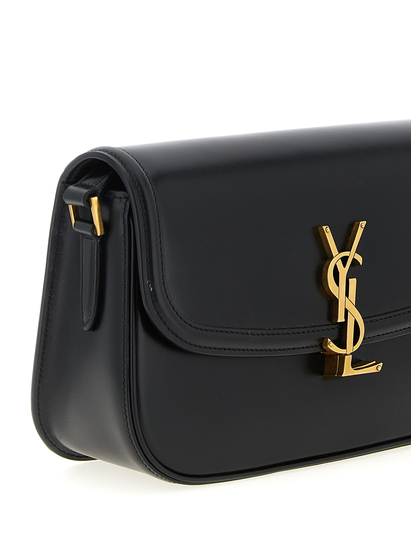 Saint Laurent Solferino Medium Shoulder Bag In Black