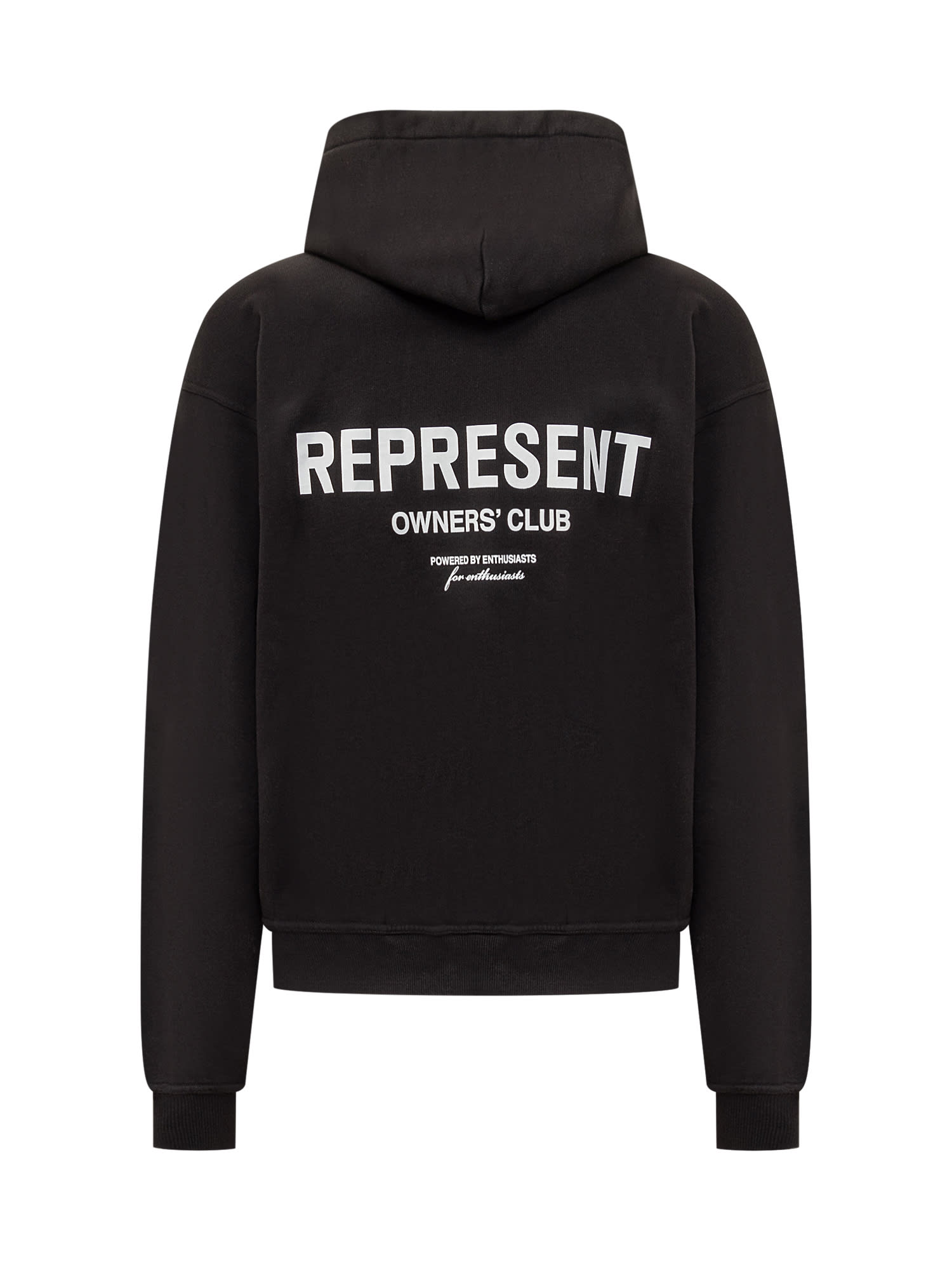 Shop Represent Owners Club Hoodie In Black