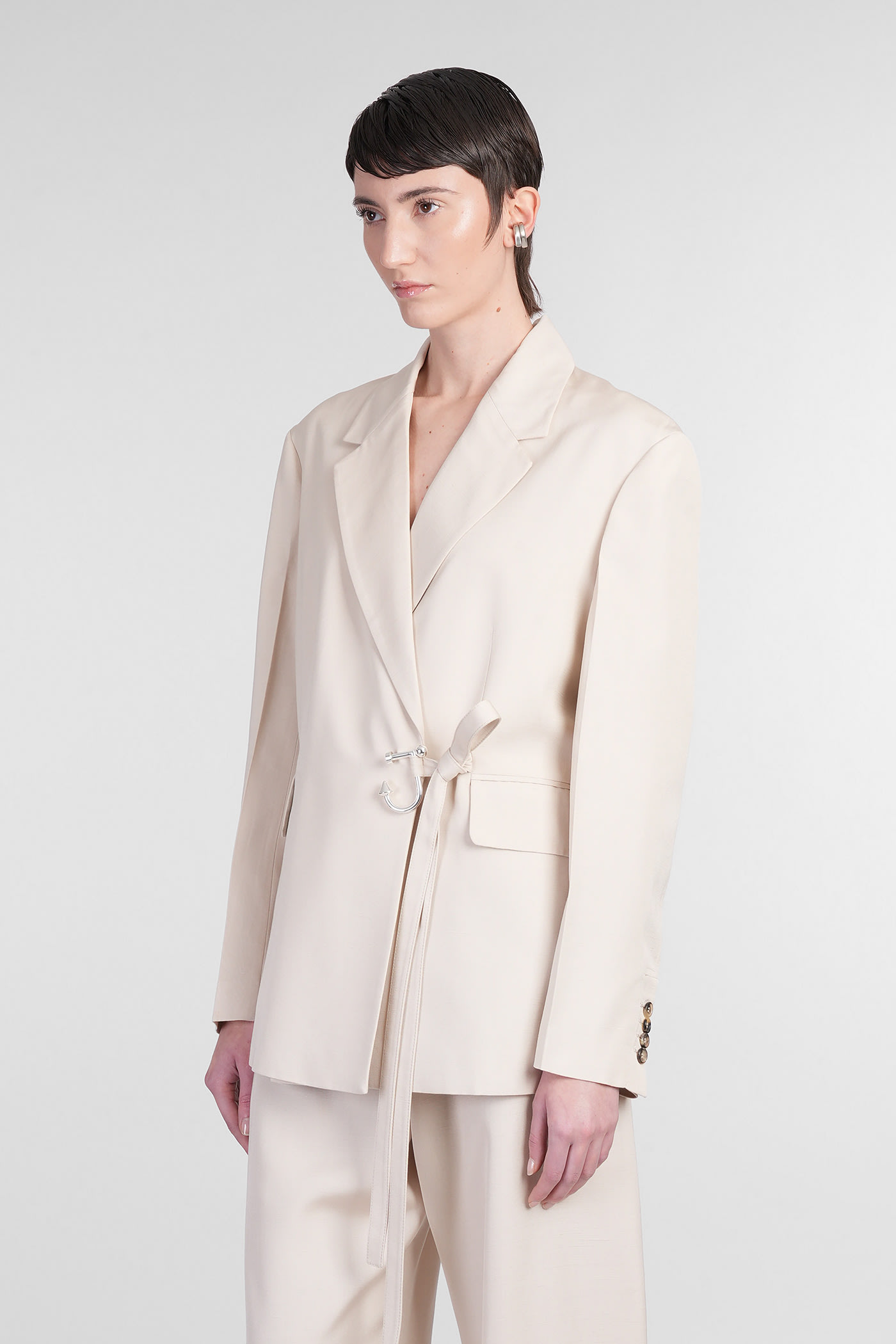 Jw Anderson Blazer In Beige Viscose In Beige
