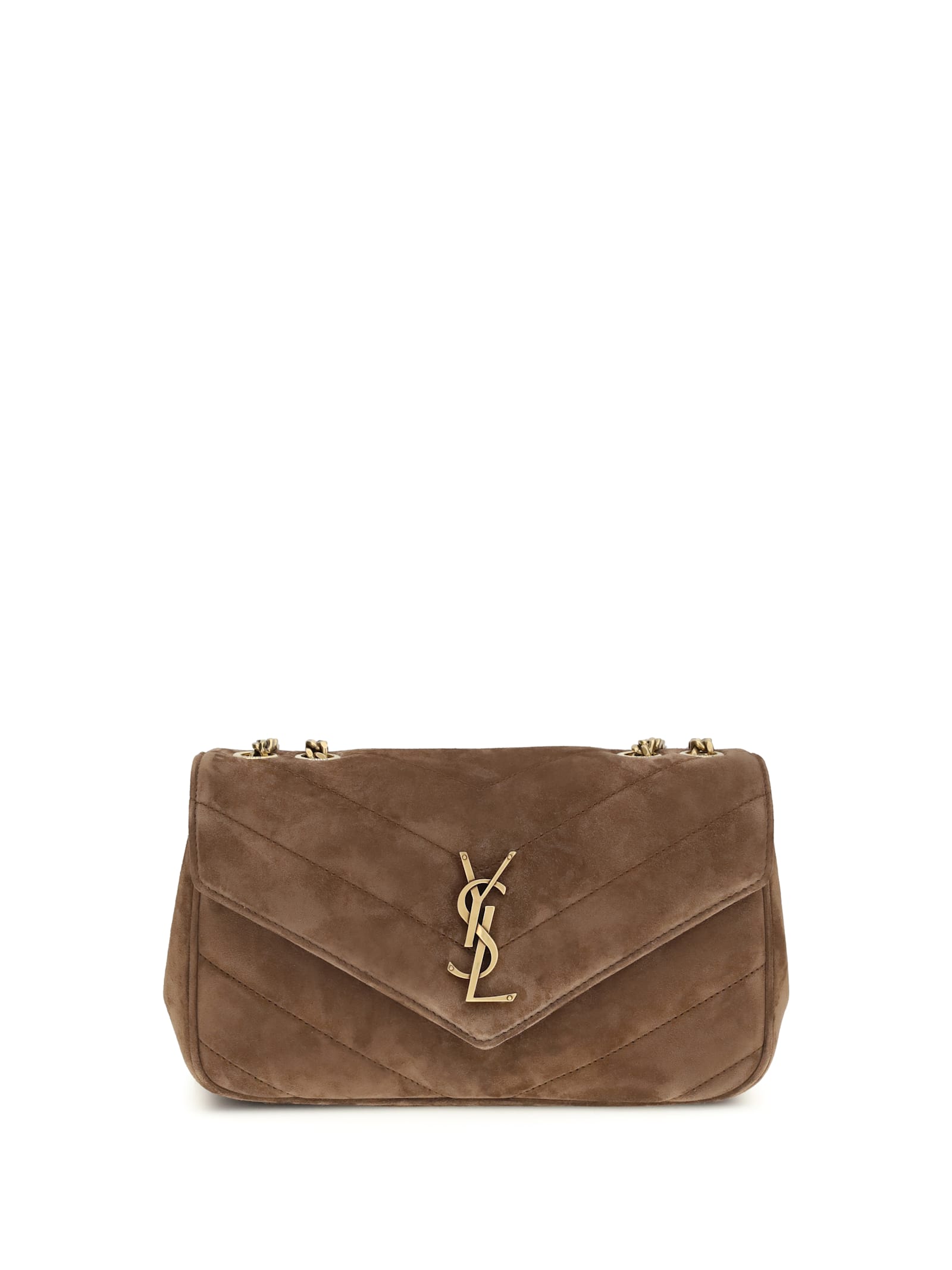 Saint Laurent Loulou Small Bag In Brown
