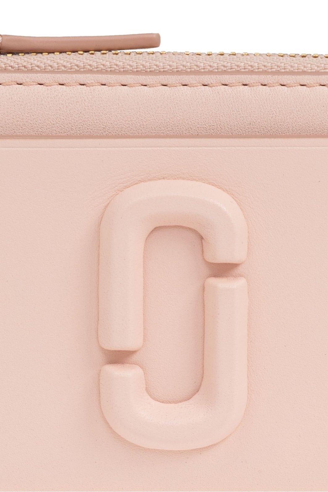 Marc Jacobs The Covered J Marc Top Zip Mutil Wallet In Rose