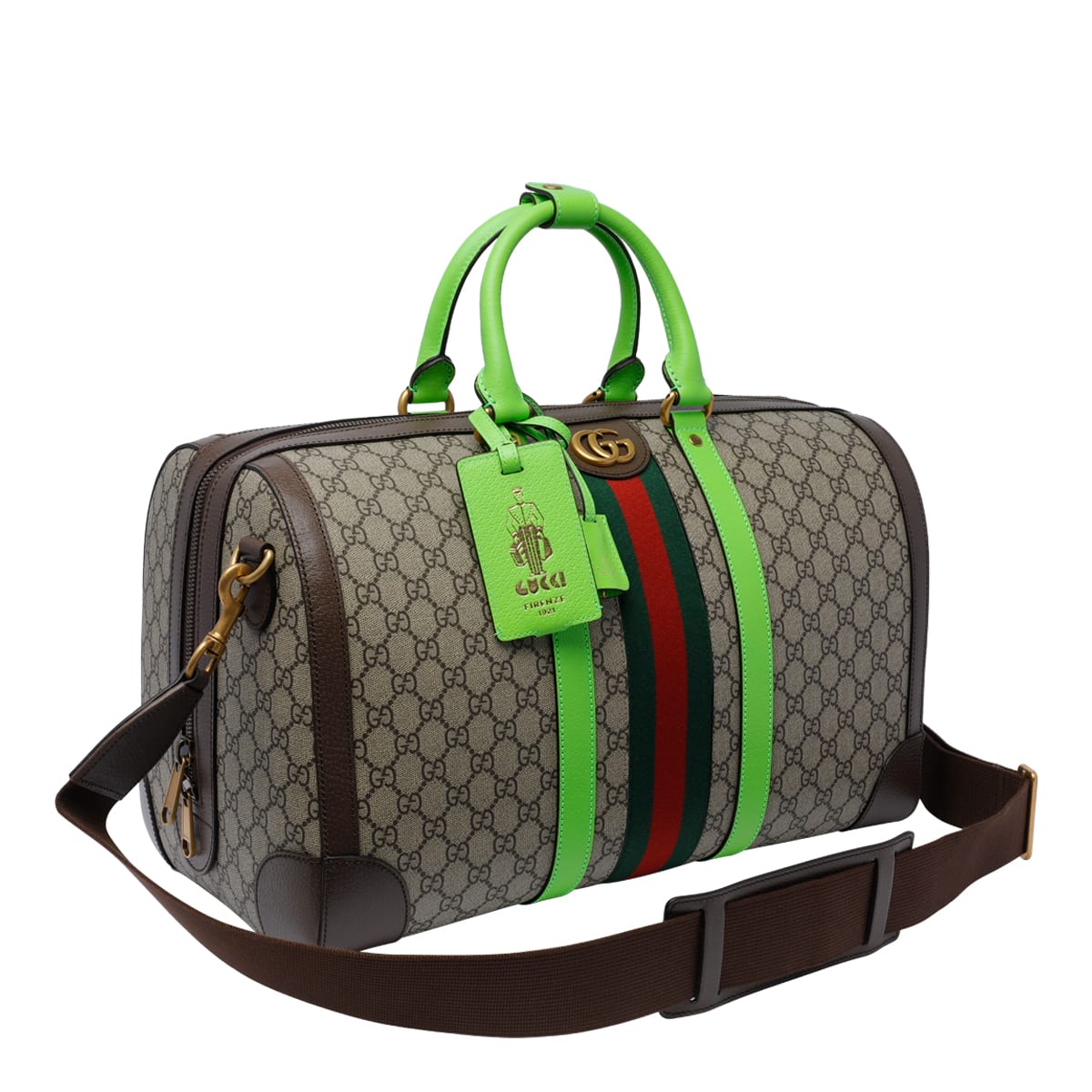 Shop Gucci Medium  Savoy Duffle Bag In Brown