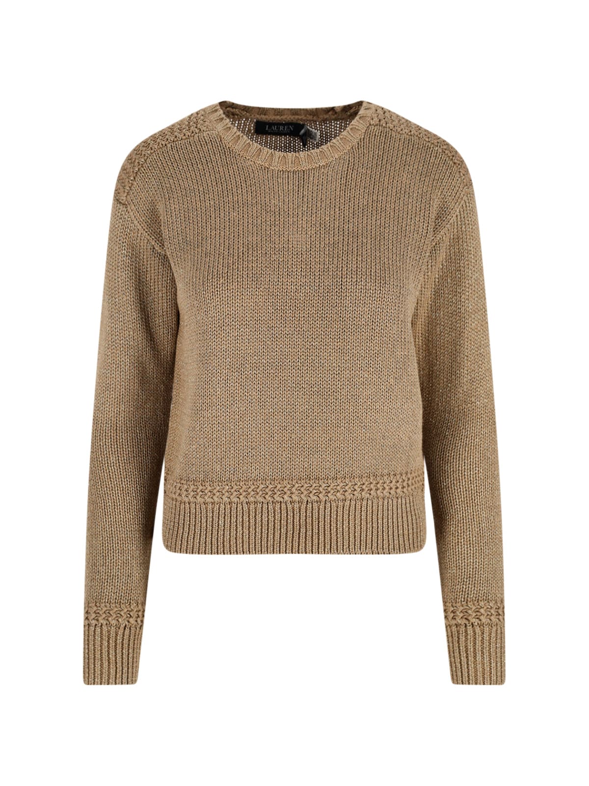 Ralph Lauren Crewneck Sweater In Gold