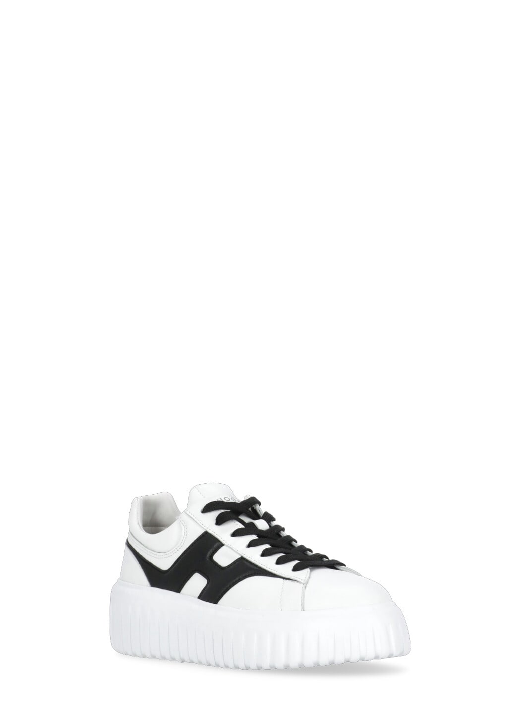 Shop Hogan H-stripes Sneakers In White