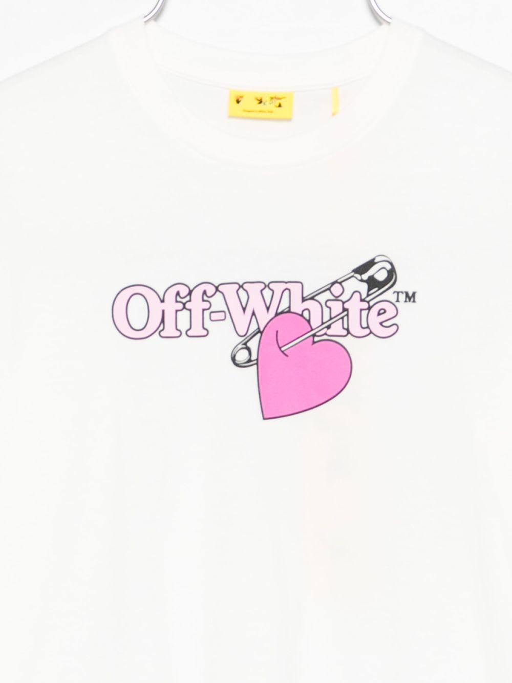 Off-white Off White Kids White Crew-neck, Short-sleeved T-shirt In White