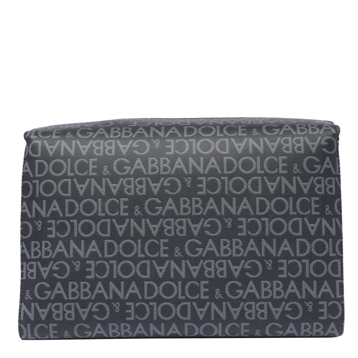 Shop Dolce & Gabbana Jacquard Shoulder Bag In Black