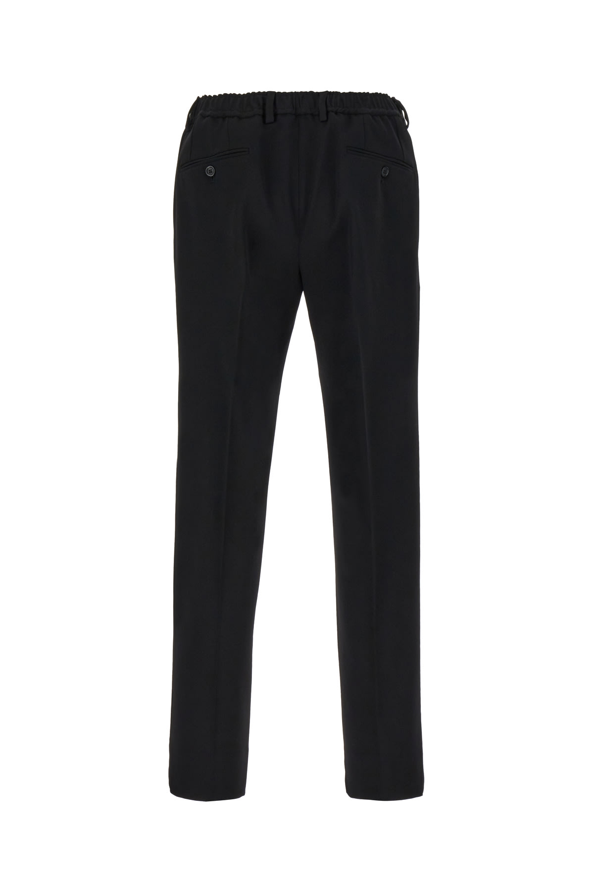 Shop Dolce & Gabbana Black Wool Pants In N0000