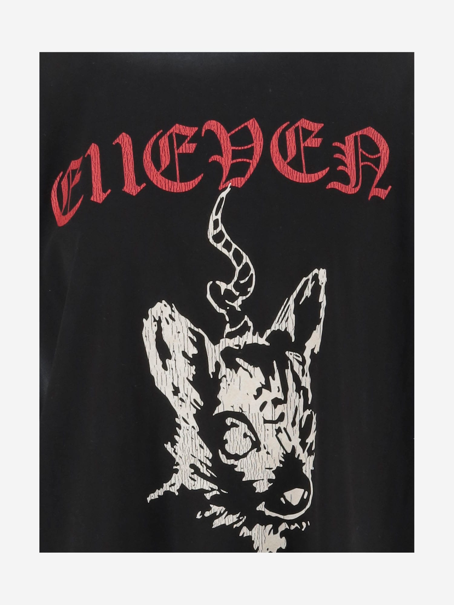 We11 Done Monster Print Cotton T-shirt In Black