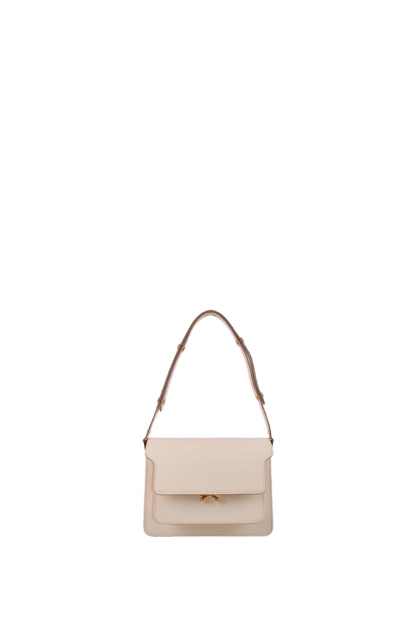 Shop Marni Shoulder Bag In White