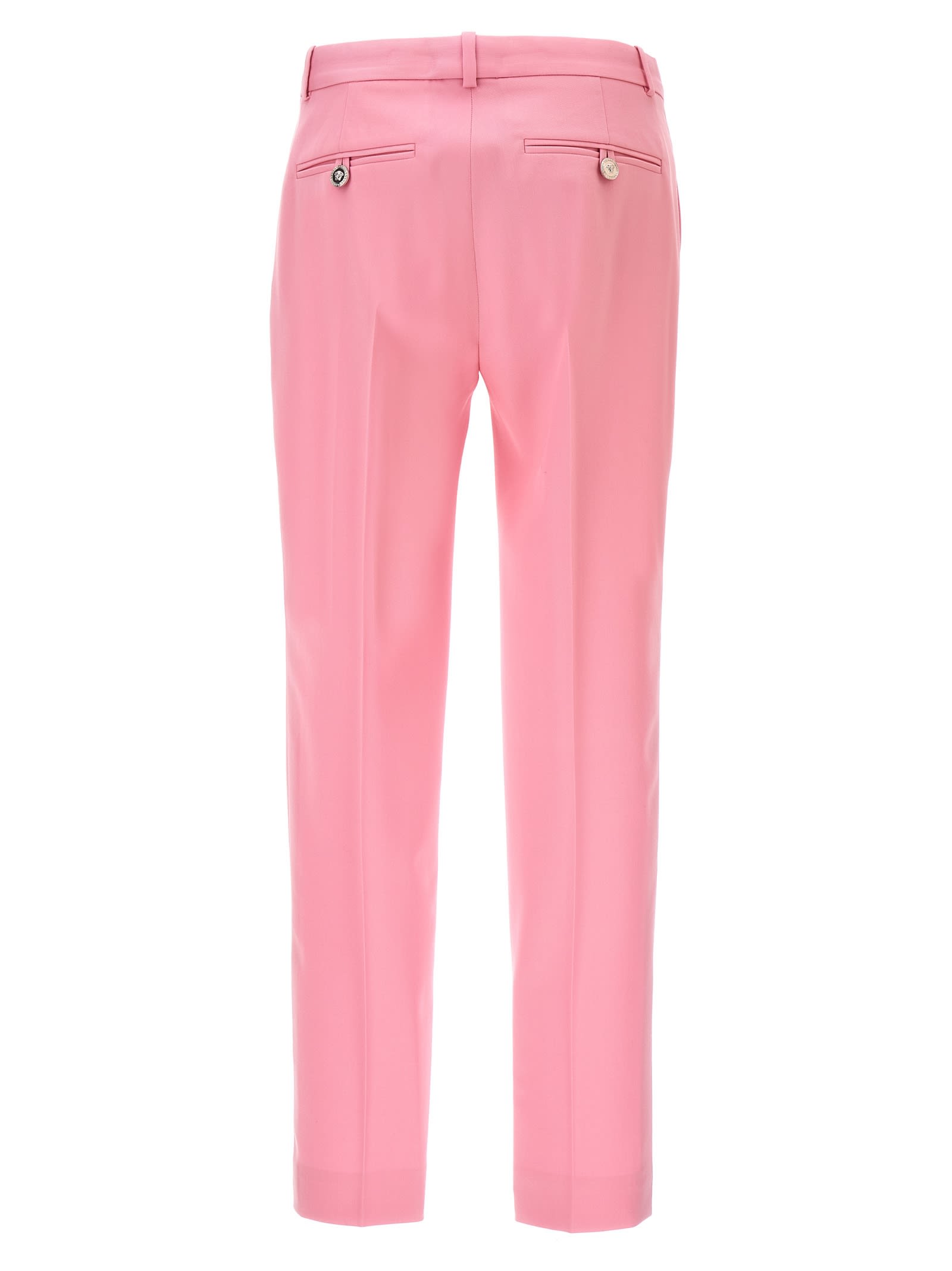 Shop Versace Classic Pants In Rosa