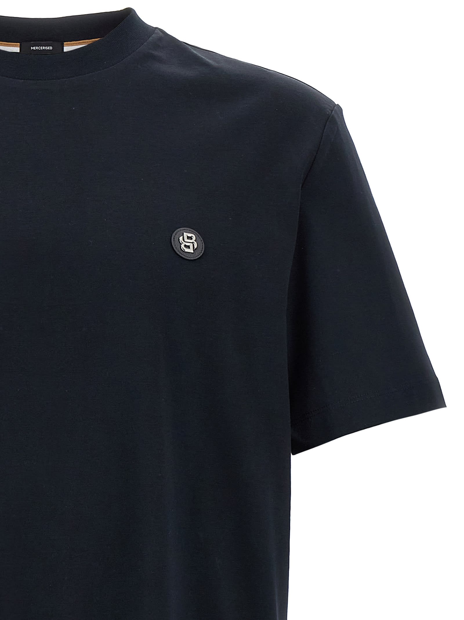 Shop Hugo Boss Taut 01 T-shirt In Blue