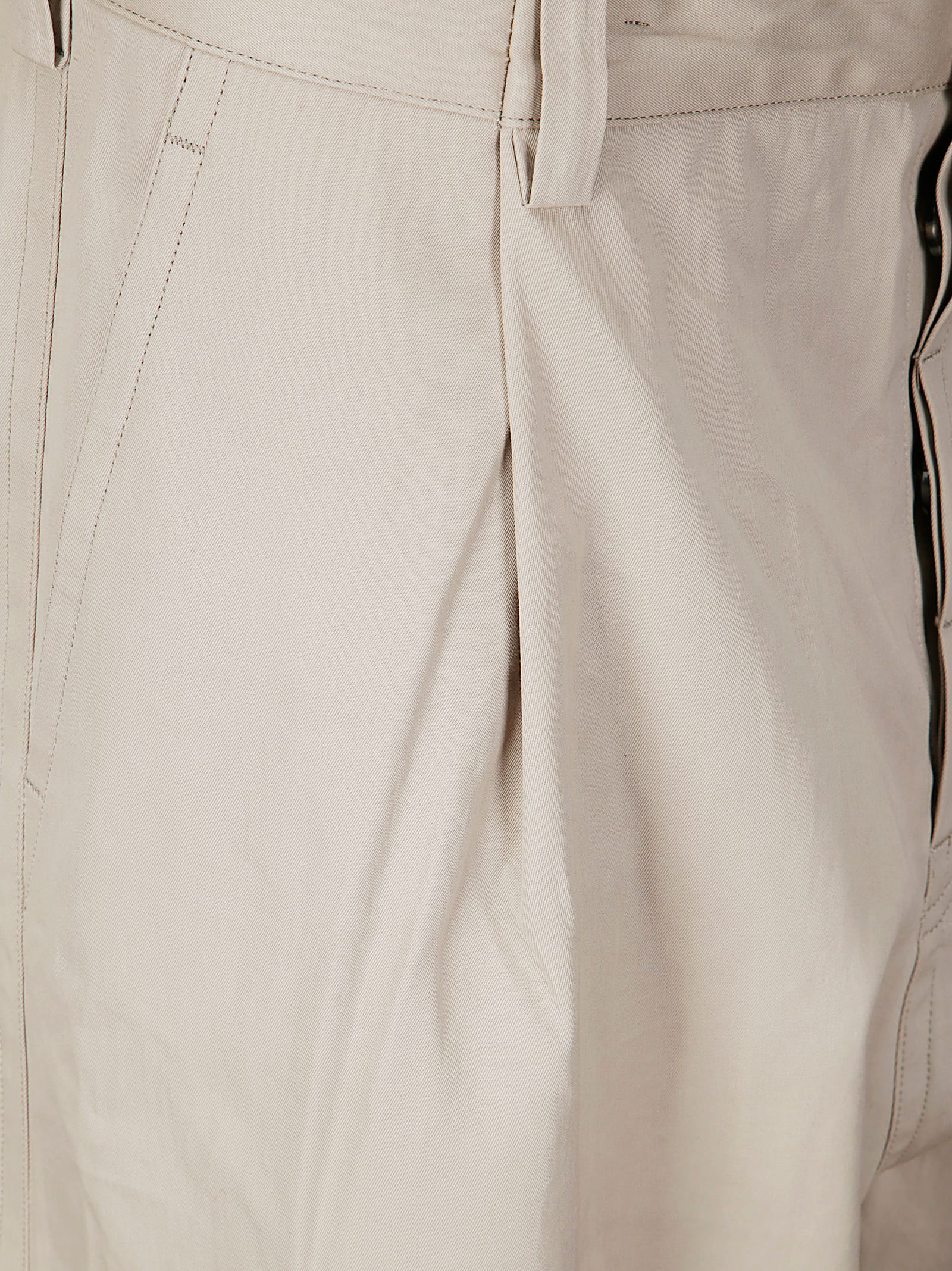 Sofie D'hoore Hammered Cotton Trousers With Straight-leg Silhouette
