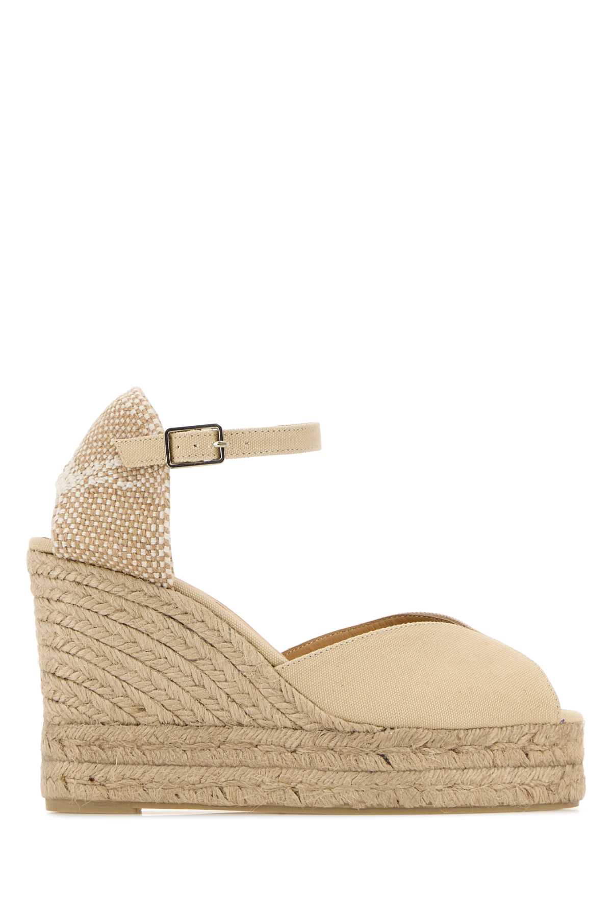 Castañer Sand Canvas Bianca Wedges Castañer Sand Canvas Bianca Wedges