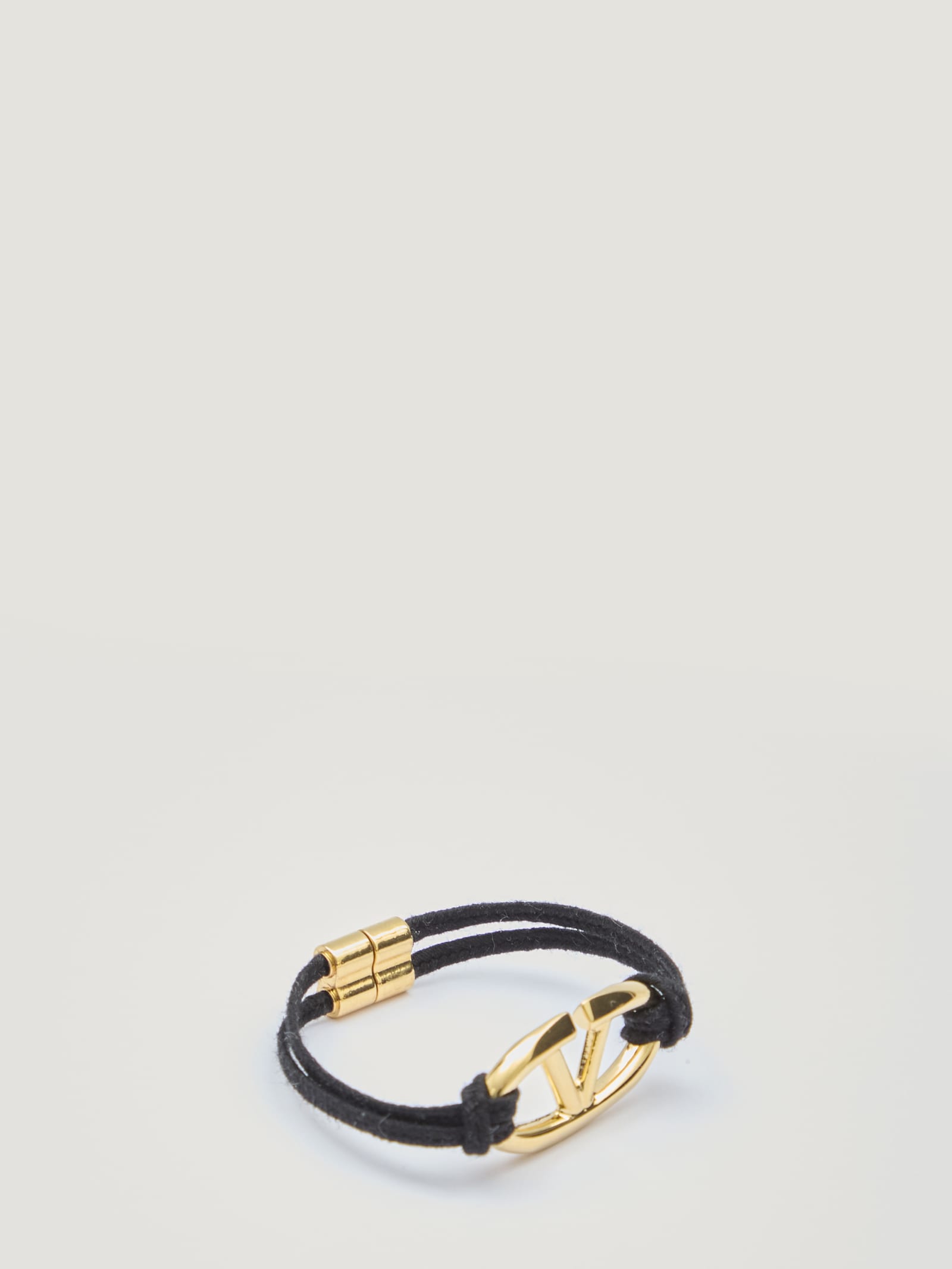 Shop Valentino Vlogo The Bold Edition Bracelet In Black