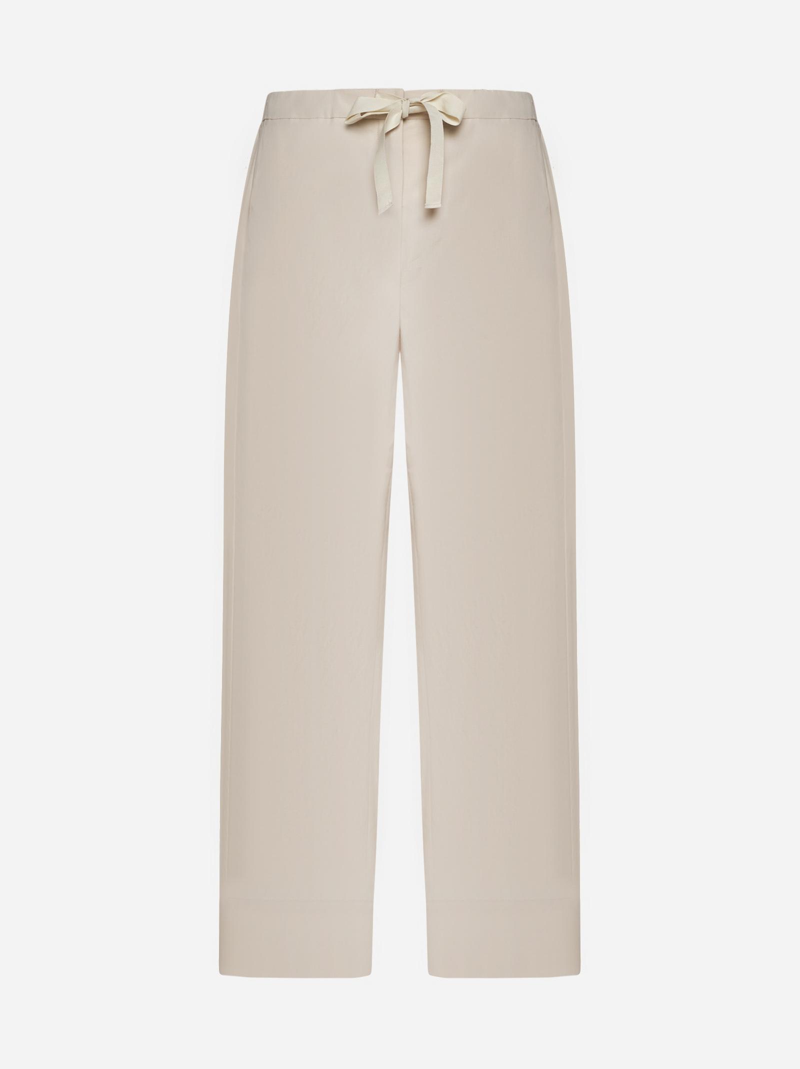 'S Max Mara Argento Cotton Trousers