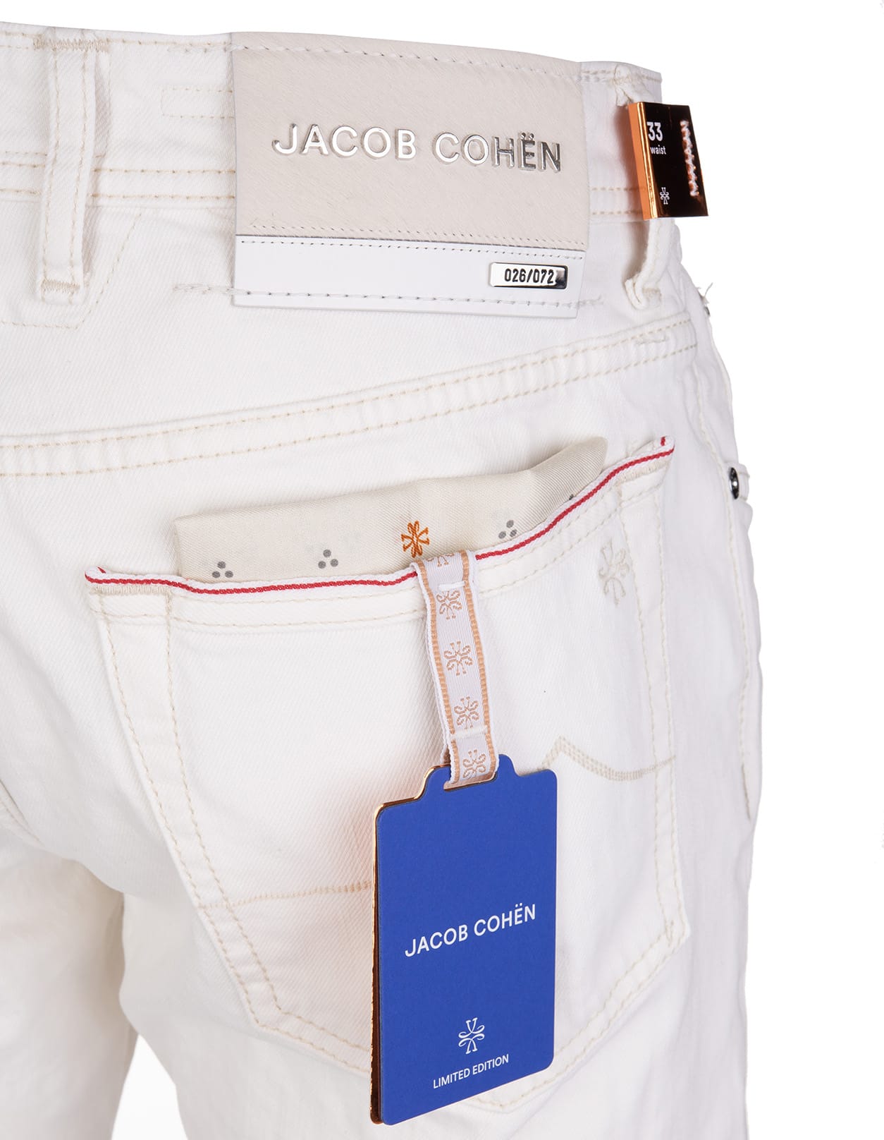 Shop Jacob Cohen Man White Bard Ltd Jeans