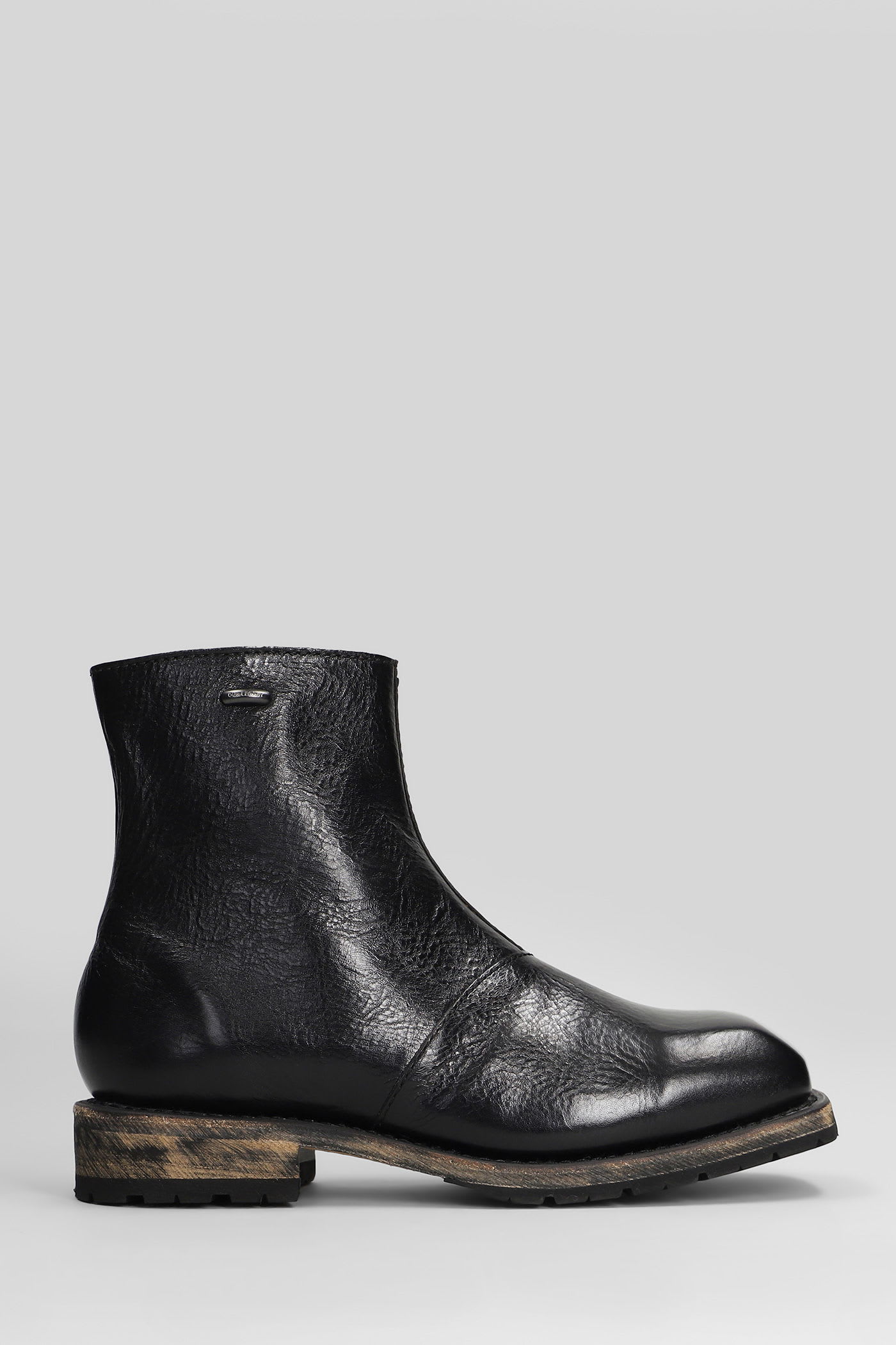 Our Legacy Engine Boot Ankle Boots In Black Leather In Black
