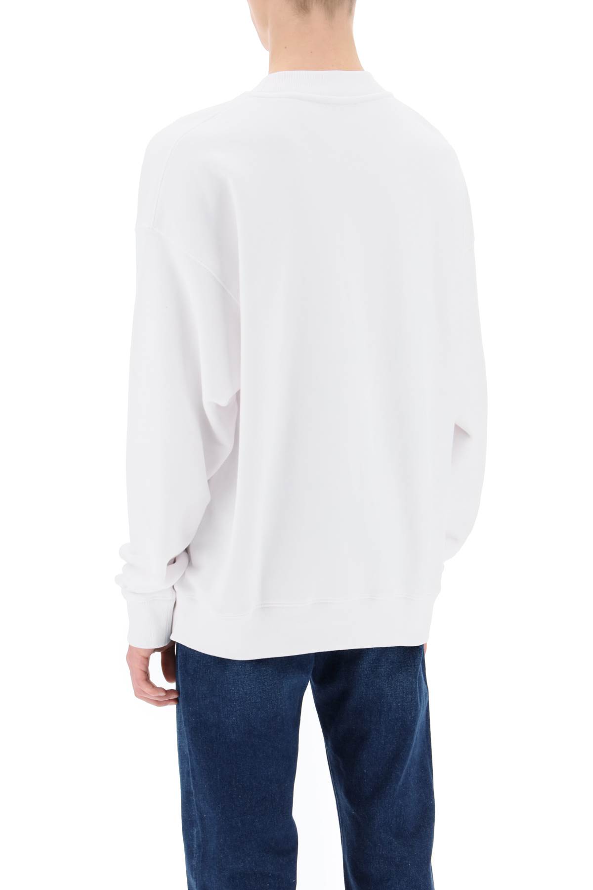 Off-white Skate Sweatshirt With Off Logo In White Black