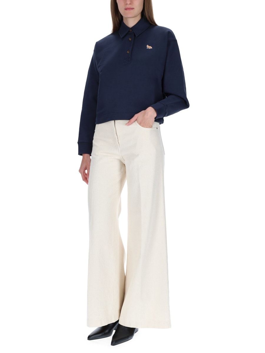 Maison Kitsuné Sweatshirt Fox In Blue