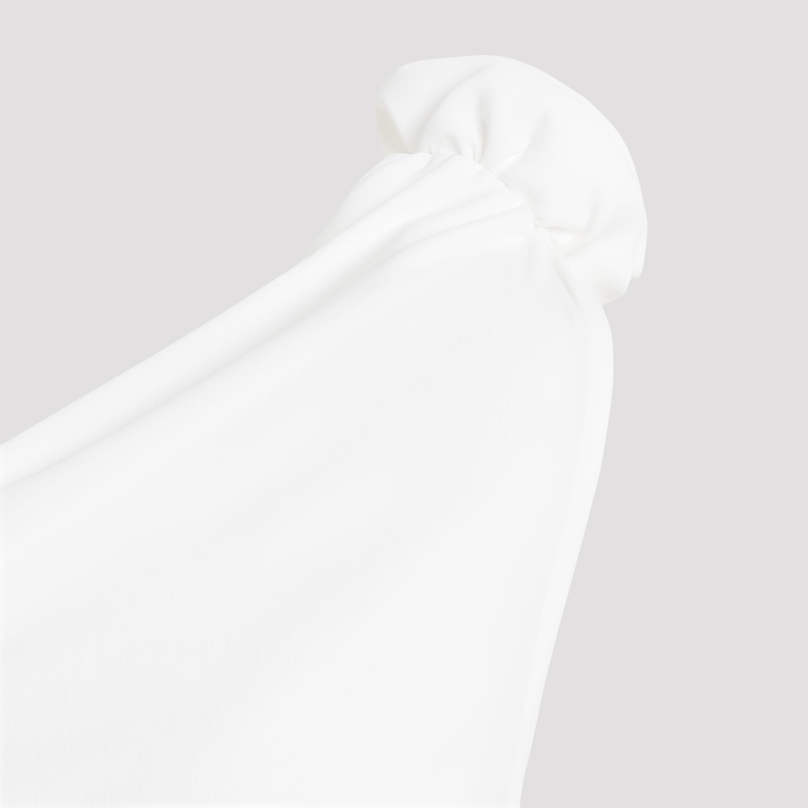 Magda Butrym One-shoulder Jersey Top In Cream