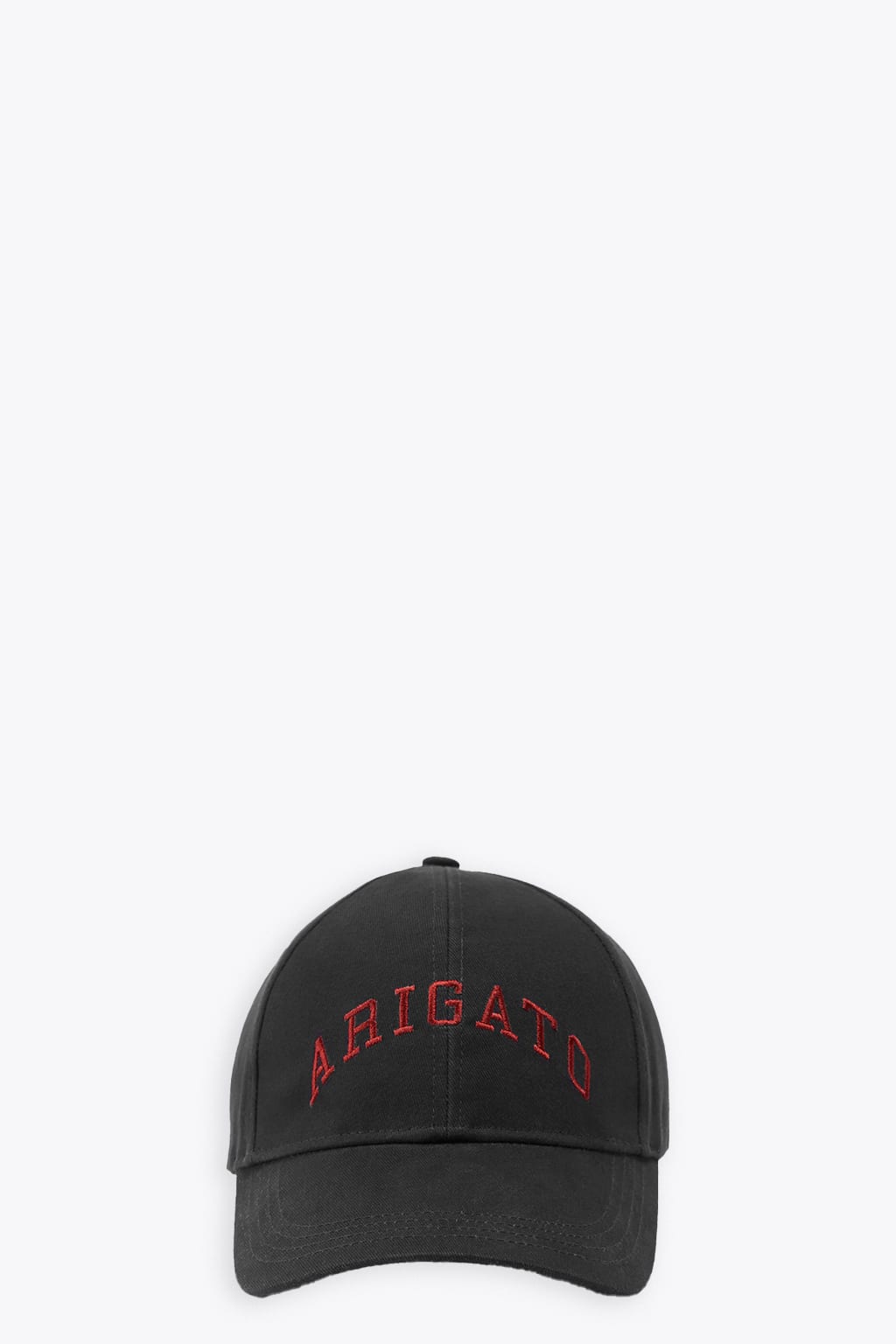 College Arigato Cap Black cap with red logo embroidery - College Arigato cap