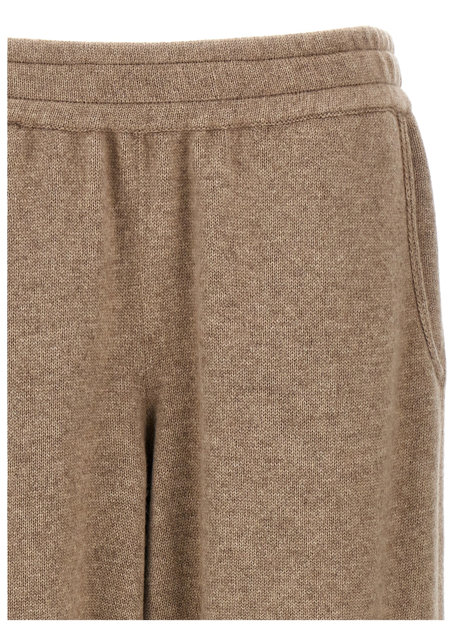 Shop Brunello Cucinelli Cashmere Joggers In Beige