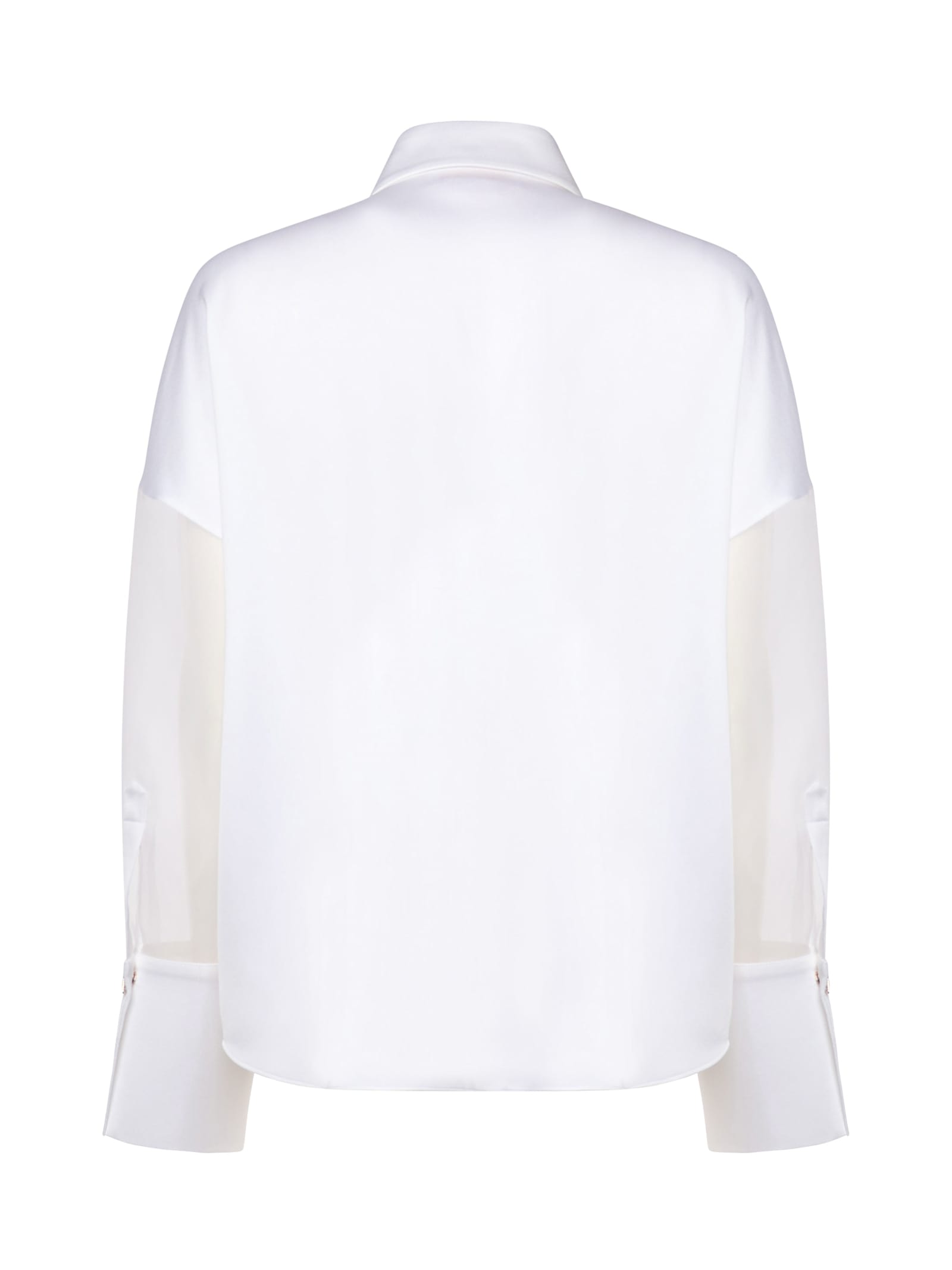 GENNY SATIN LONG-SLEEVED SHIRT