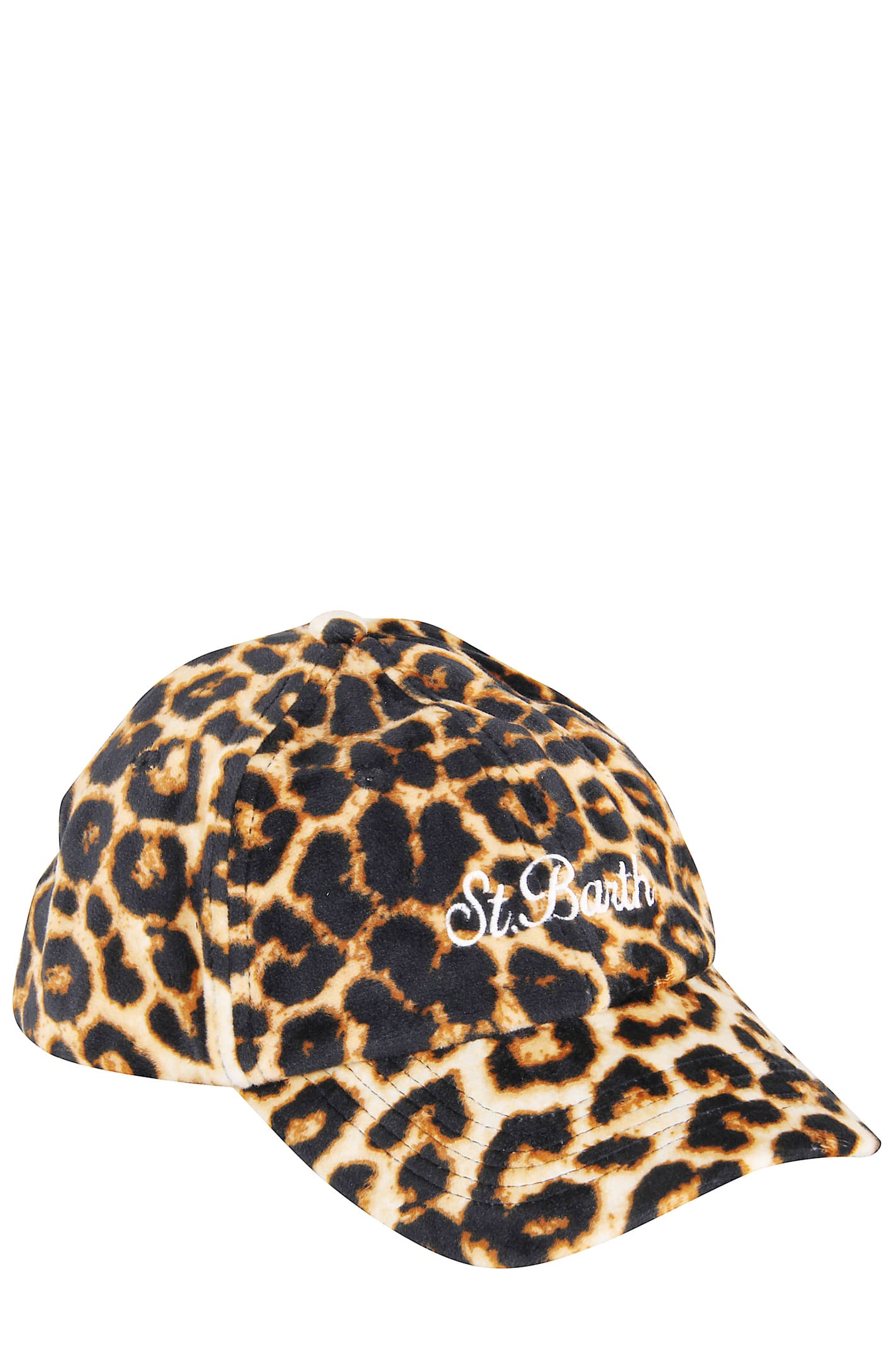 Mc2 Saint Barth Baseball Hat In Animal Print