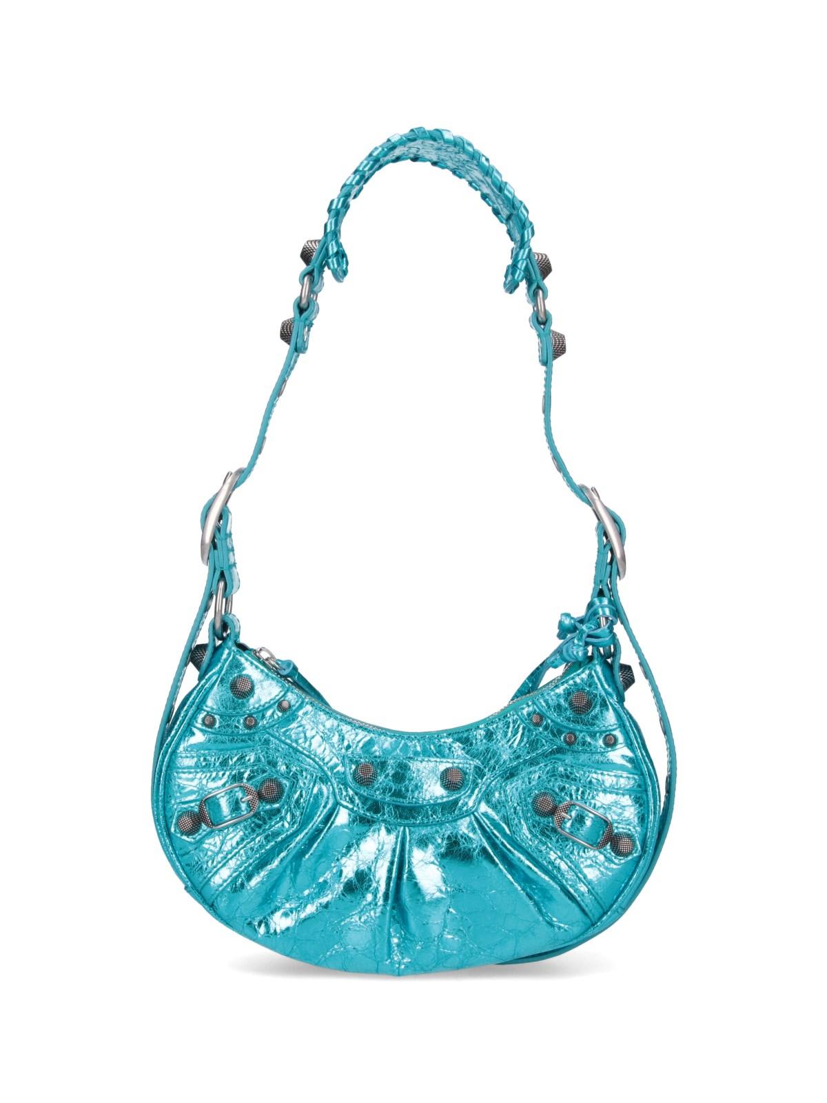 Shop Balenciaga Le Cagole Xs Shoulder Bag In Blue