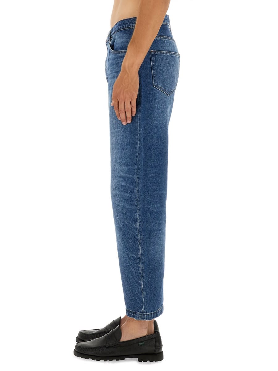 Apc Relaxed Fit Straight-leg Denim Pants In Blue