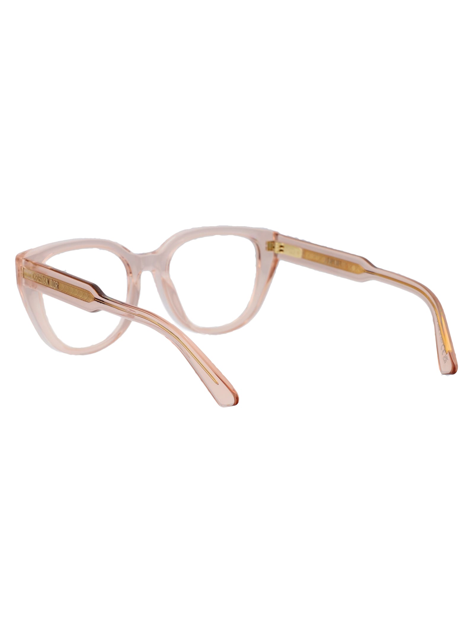 Shop Dior Prismeo B1i Glasses In 4000 Shiny Pink