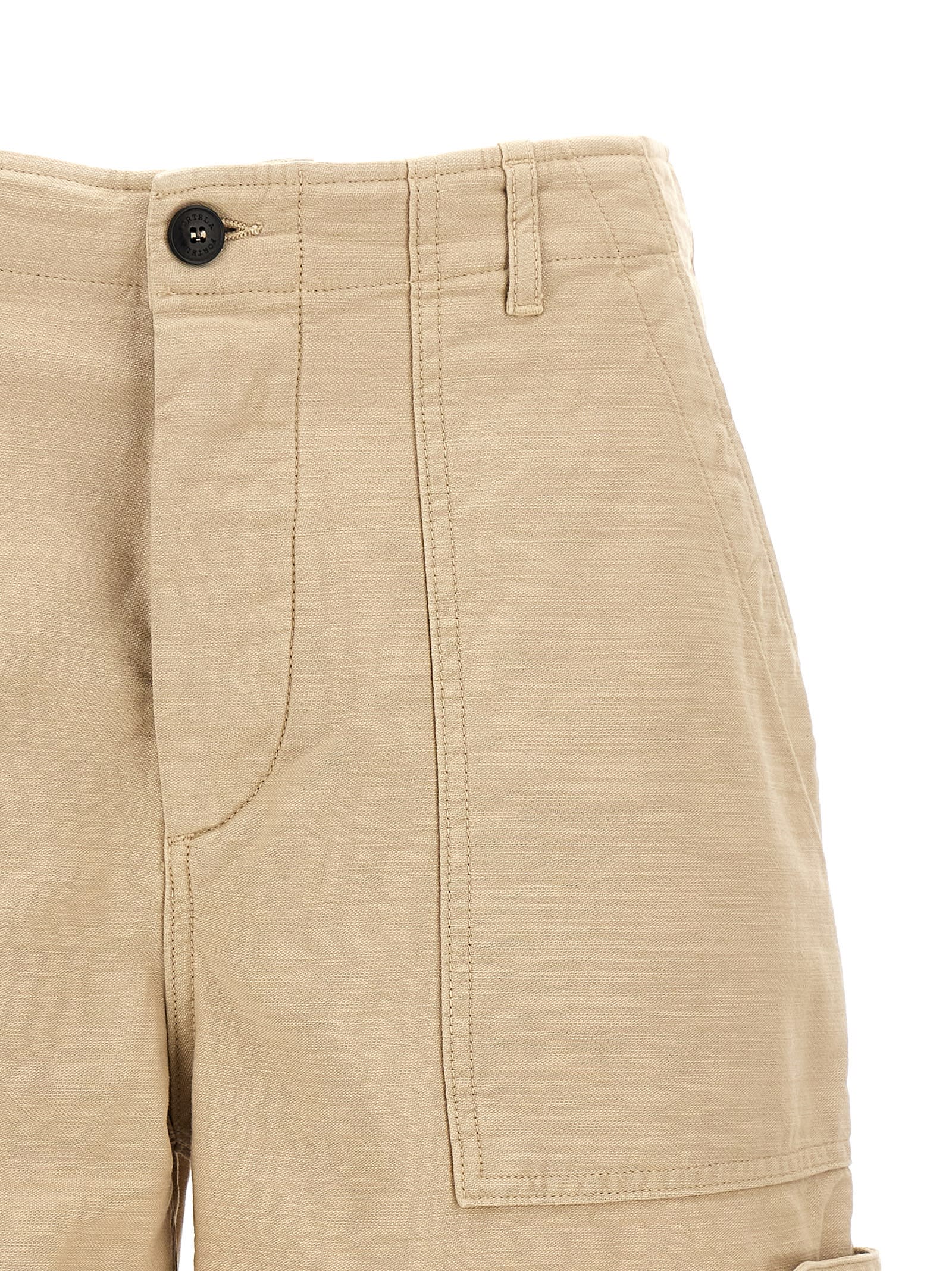 Shop Fortela Jim Bermuda Shorts In Beige