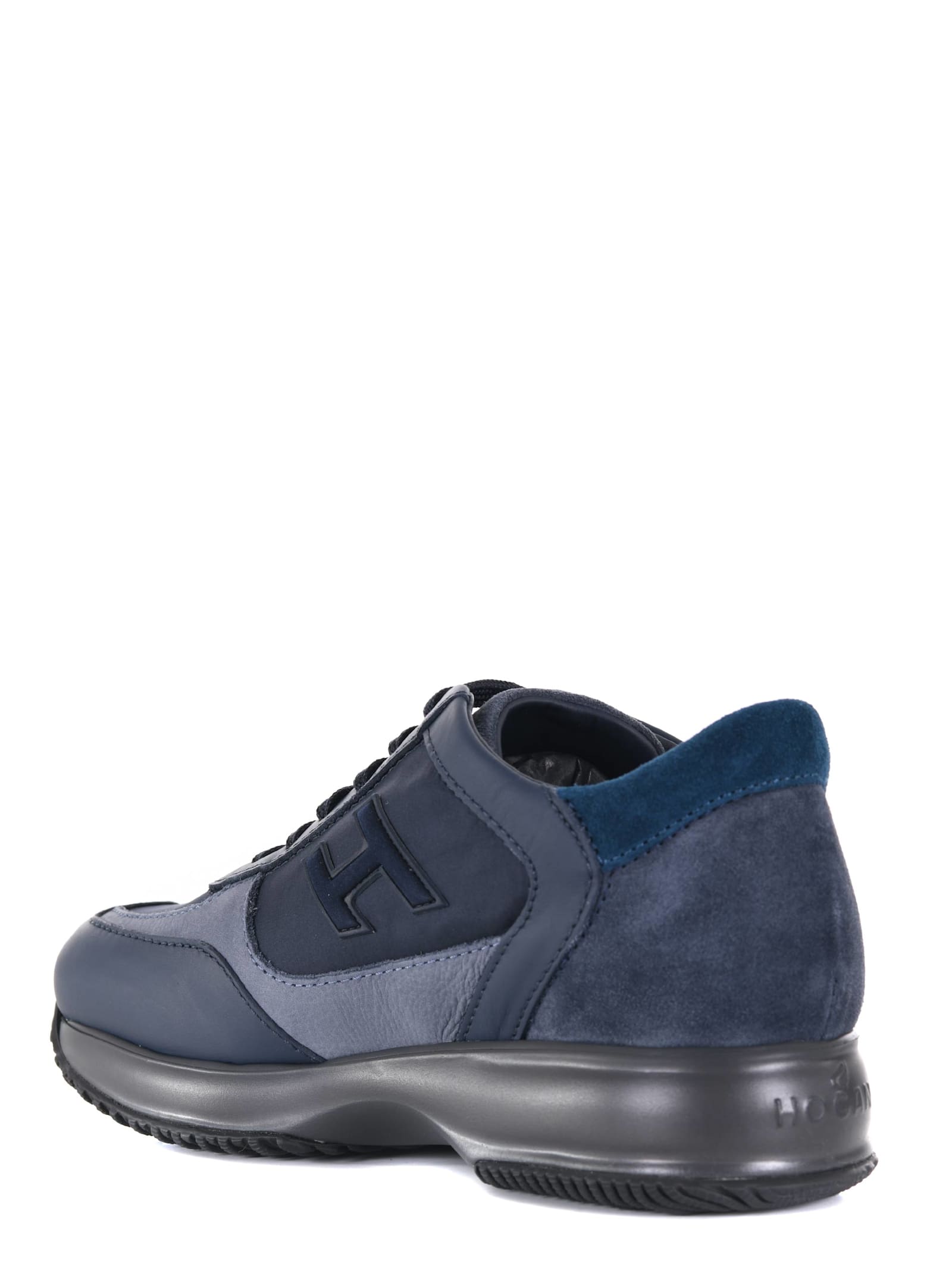 Shop Hogan Sneakers In Blu/avio