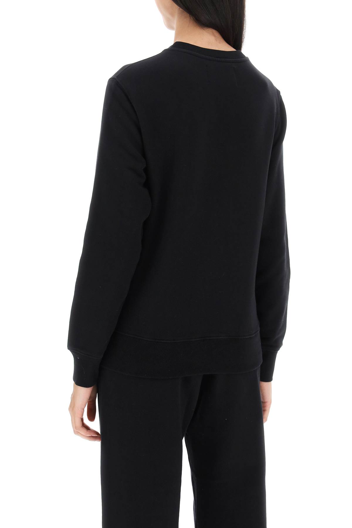 Shop Golden Goose Athena Crew-neck Sweatshirt In Black (black)