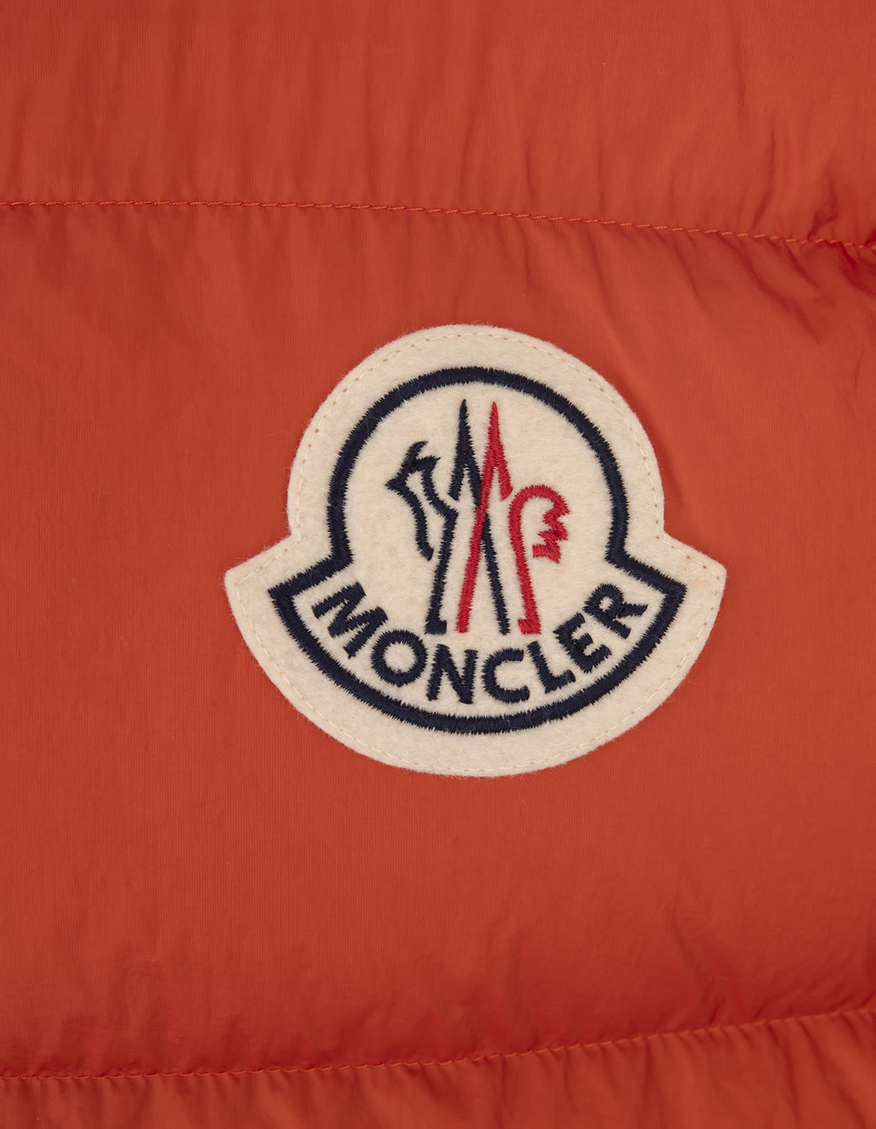 Shop Moncler Orange Almaz Padded Gilet